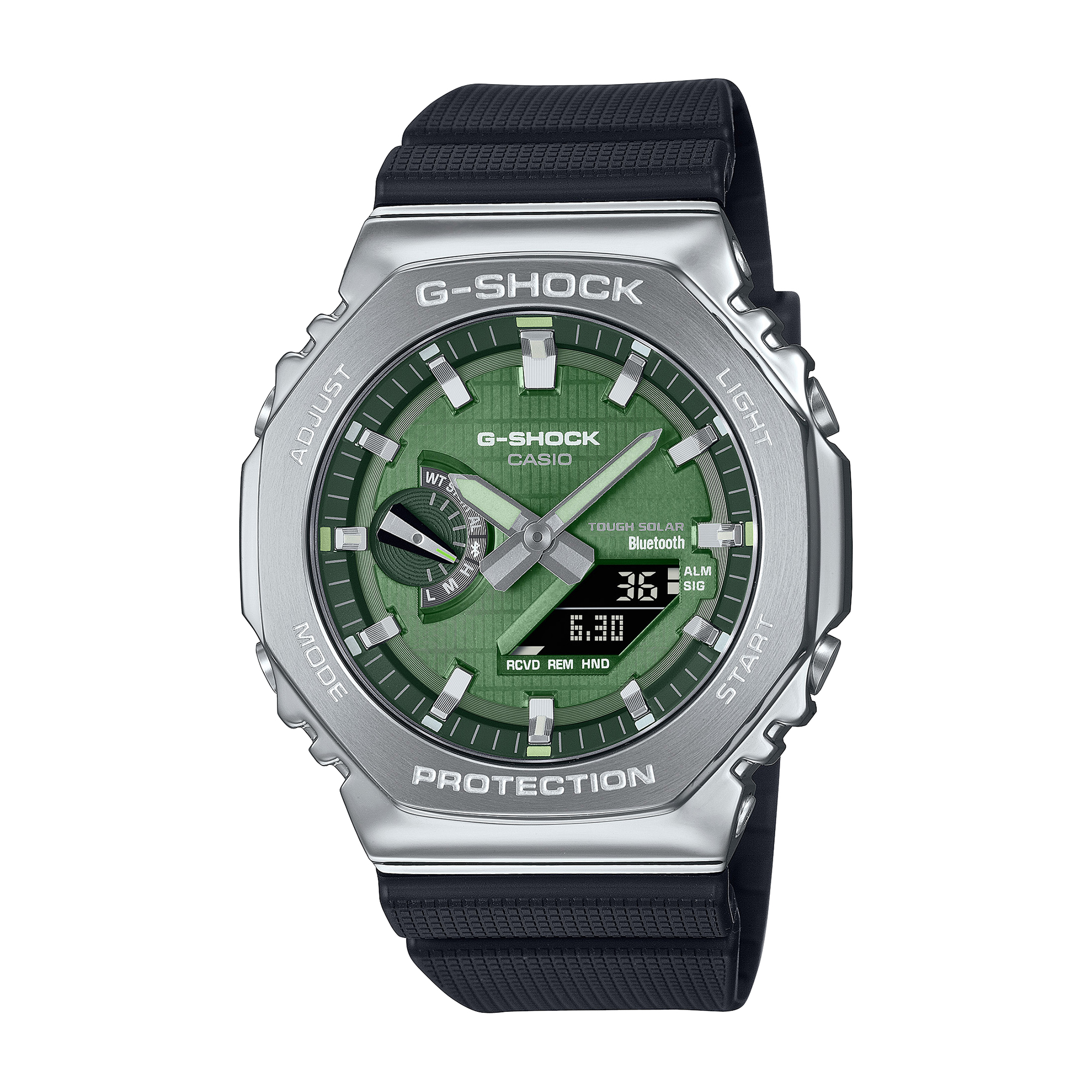 G-Shock GBM2100A-1A3 2100 Series Green Dial Watch, 44.4mm