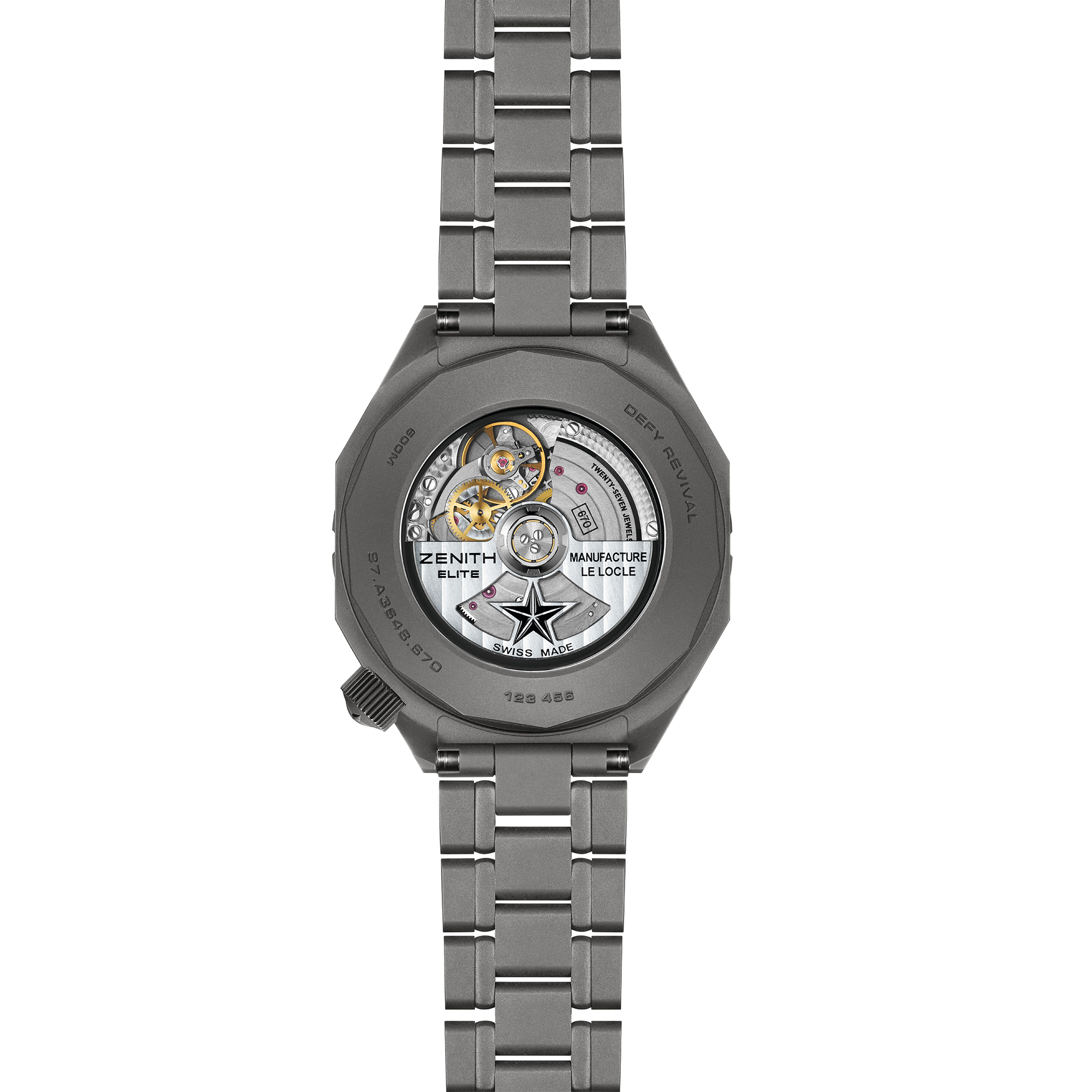 Zenith Defy Revival Diver Black Dial Watch, 37mm
