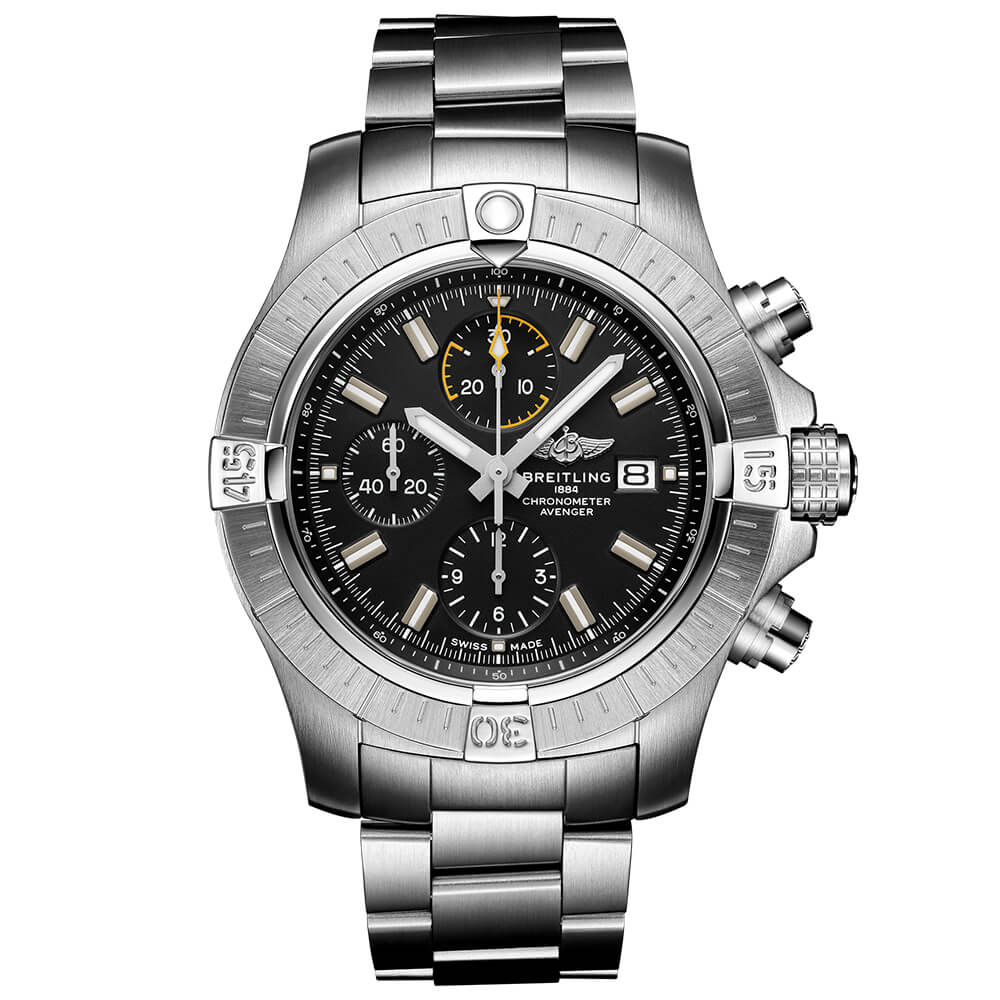 Breitling Avenger Chronograph 45 Black Steel Watch, 45mm - A13317101B1A1 |  Ben Bridge Jeweler