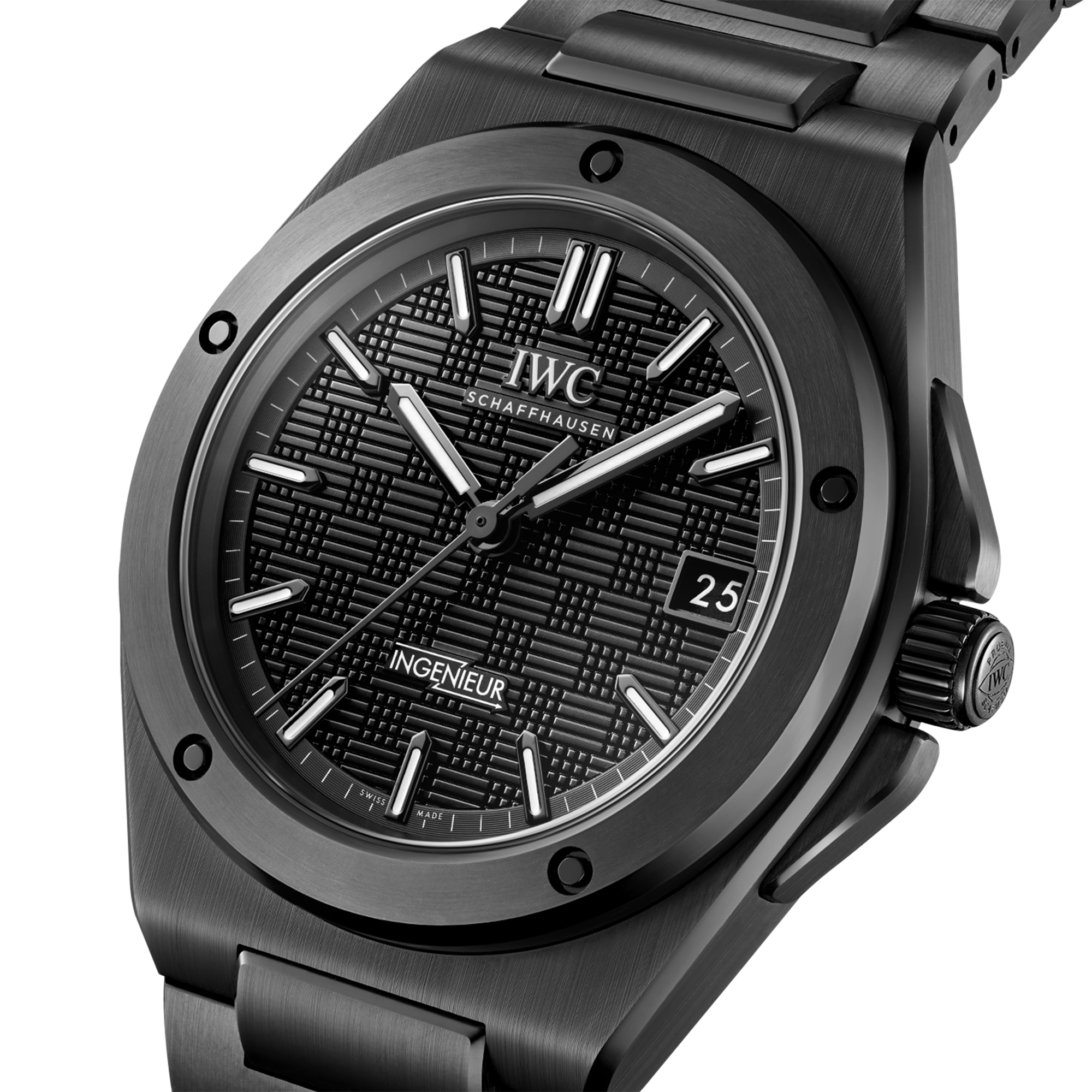 IWC Ingenieur Black Dial Watch, 42mm