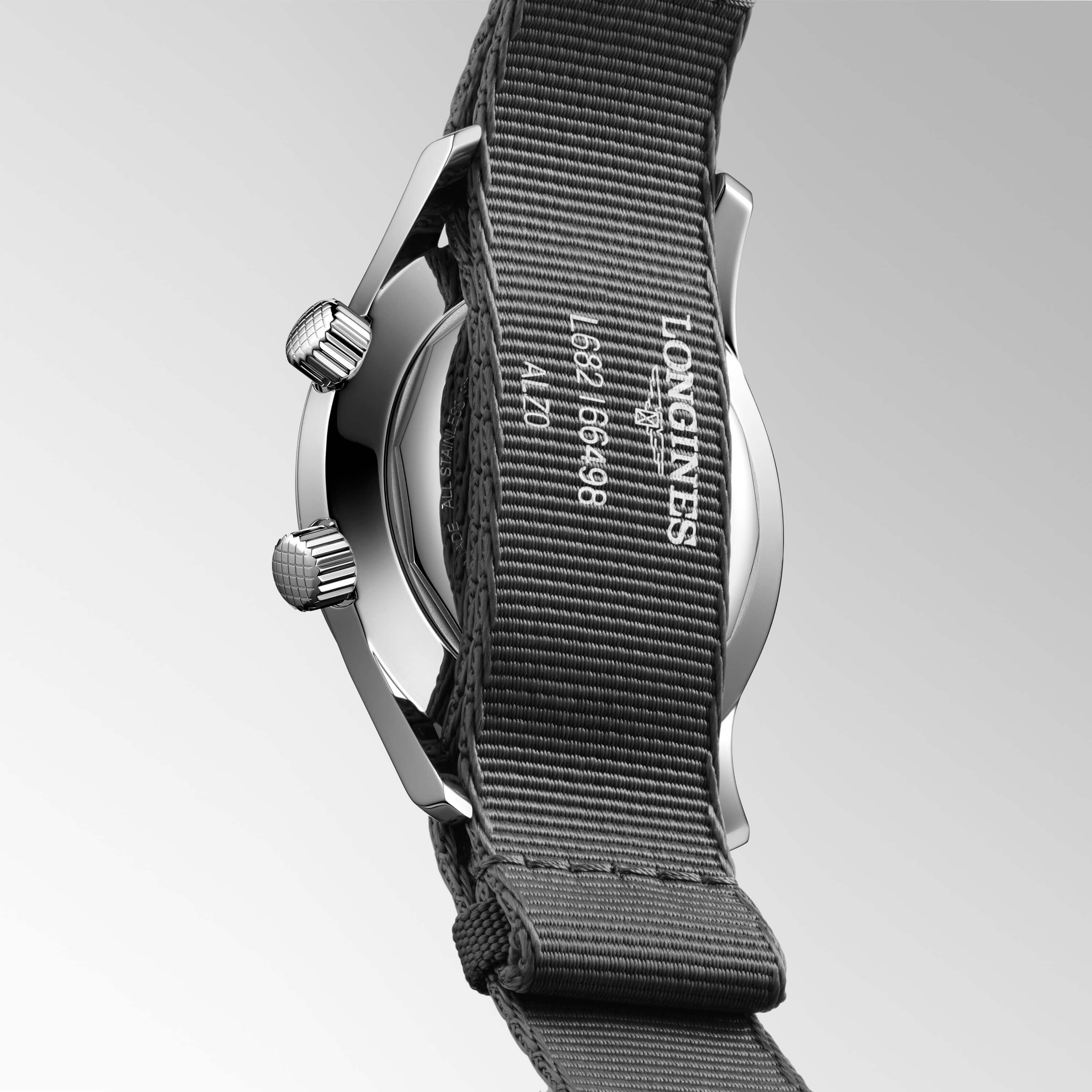 Longines Legend Diver Watch Gray Dial Synthetic Strap, 42mm