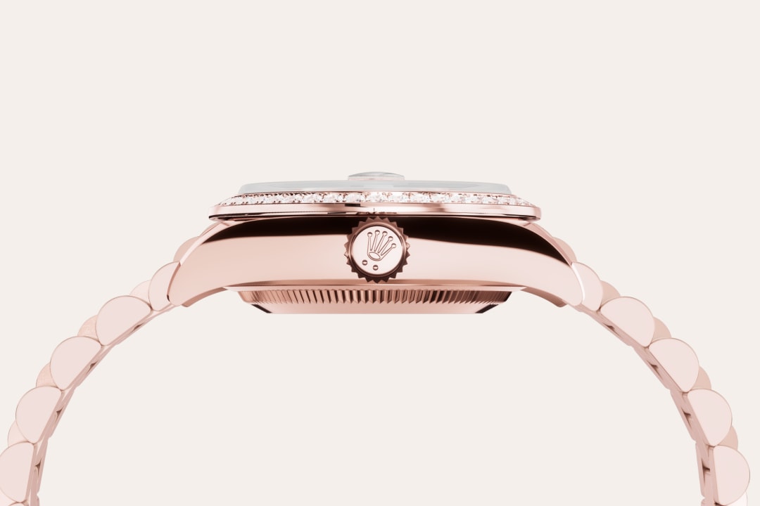 rolex lady-datejust in 18 ct everose gold, m279135rbr-0001 - 18 ct everose gold - ben bridge