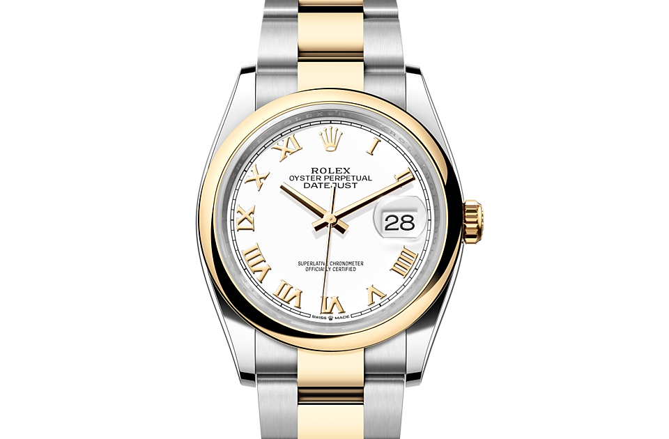 Rolex Datejust 36 Datejust Oyster, 36 mm, Oystersteel and yellow gold - M126203-0030 at Ben Bridge