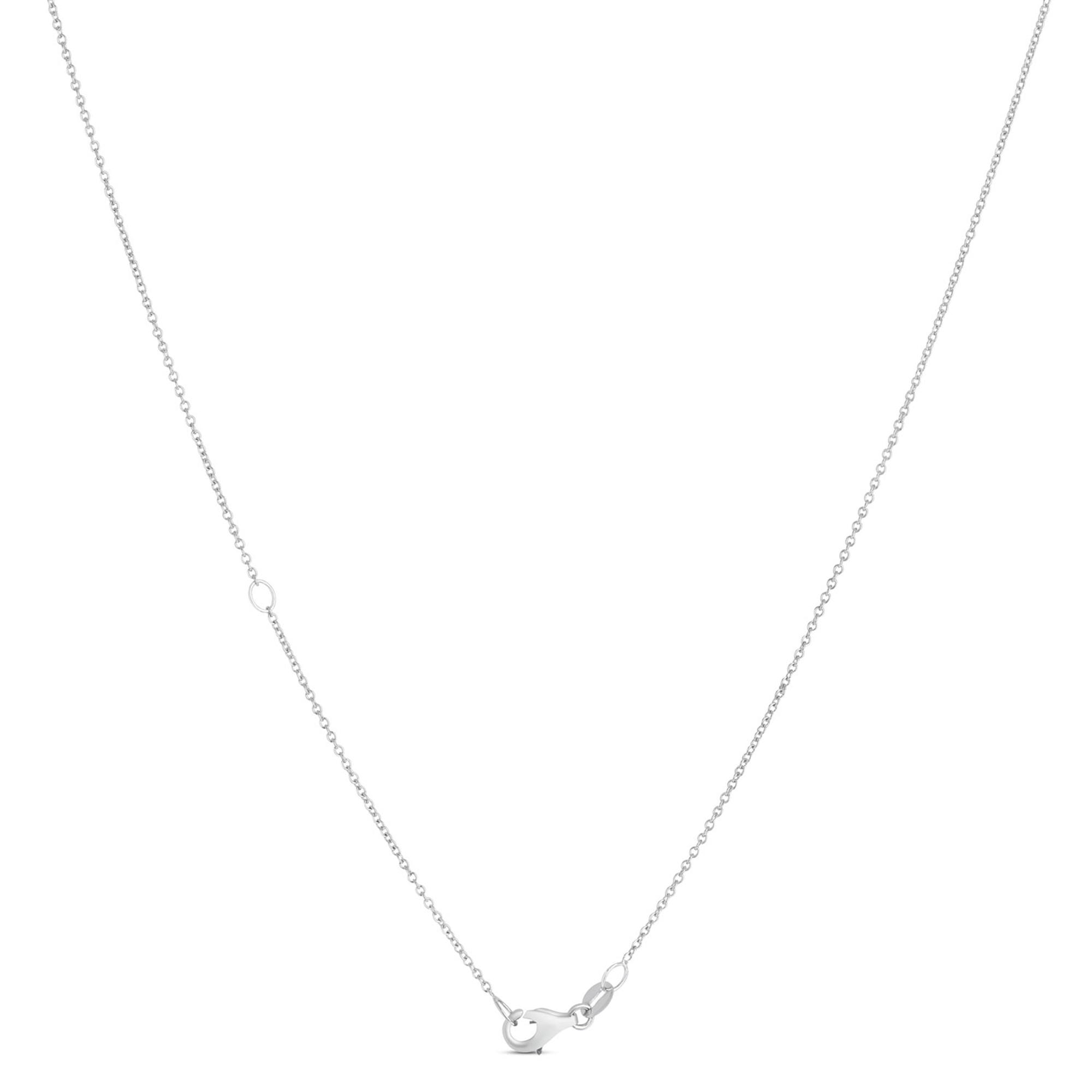 Diamond Cross Pendant, 14k White Gold