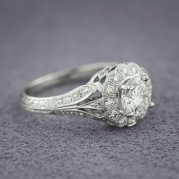 Diamond Engagement Ring 14K