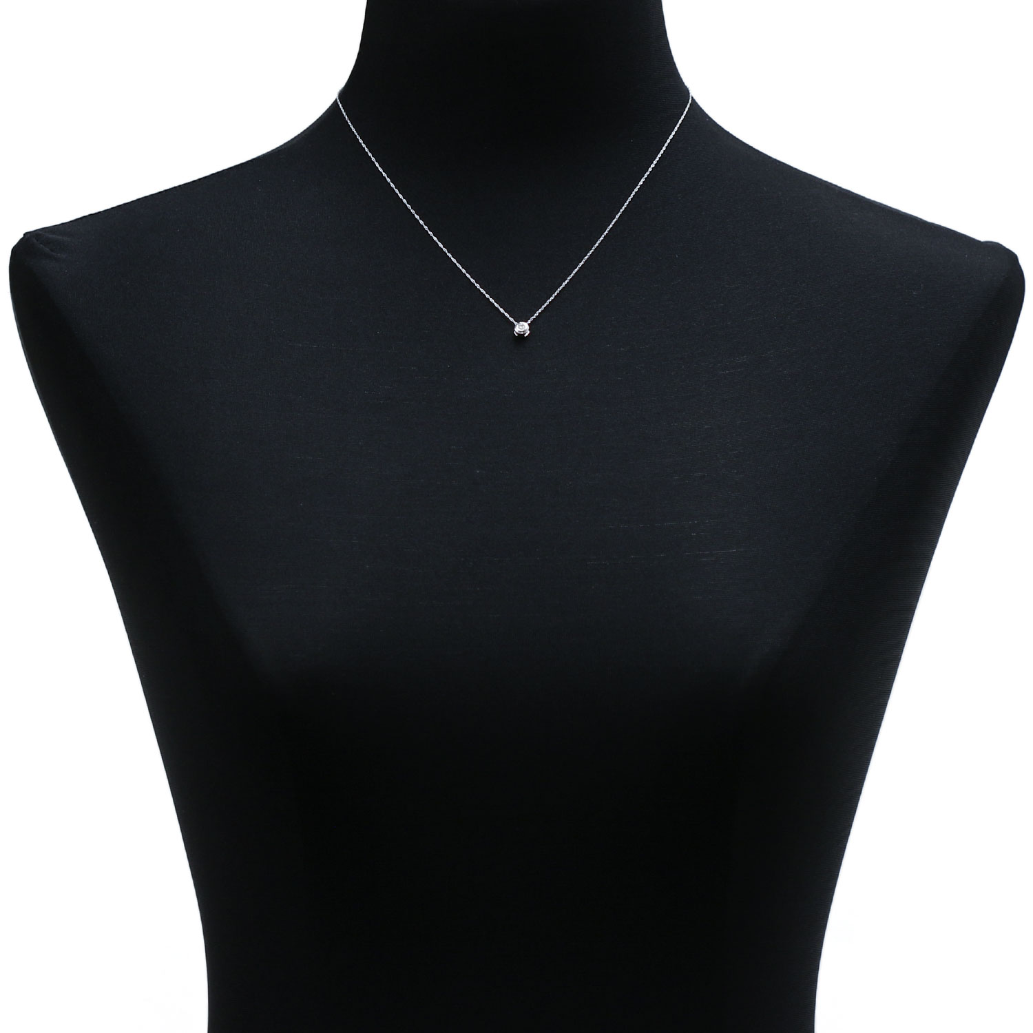Bezel Set Diamond Pendant 14K