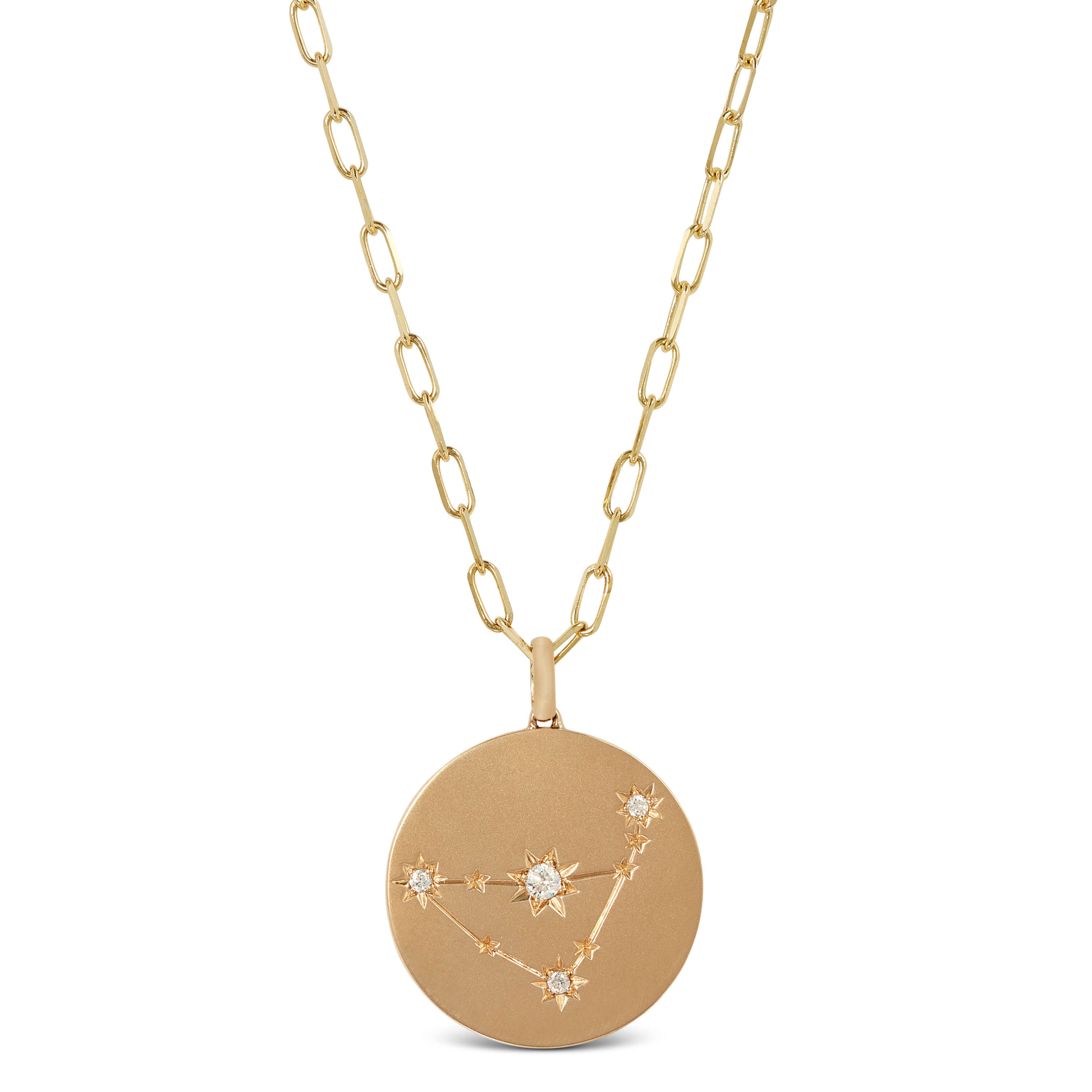 Ikuma Canadian Diamond Capricorn Zodiac Necklace, 14K Yellow Gold