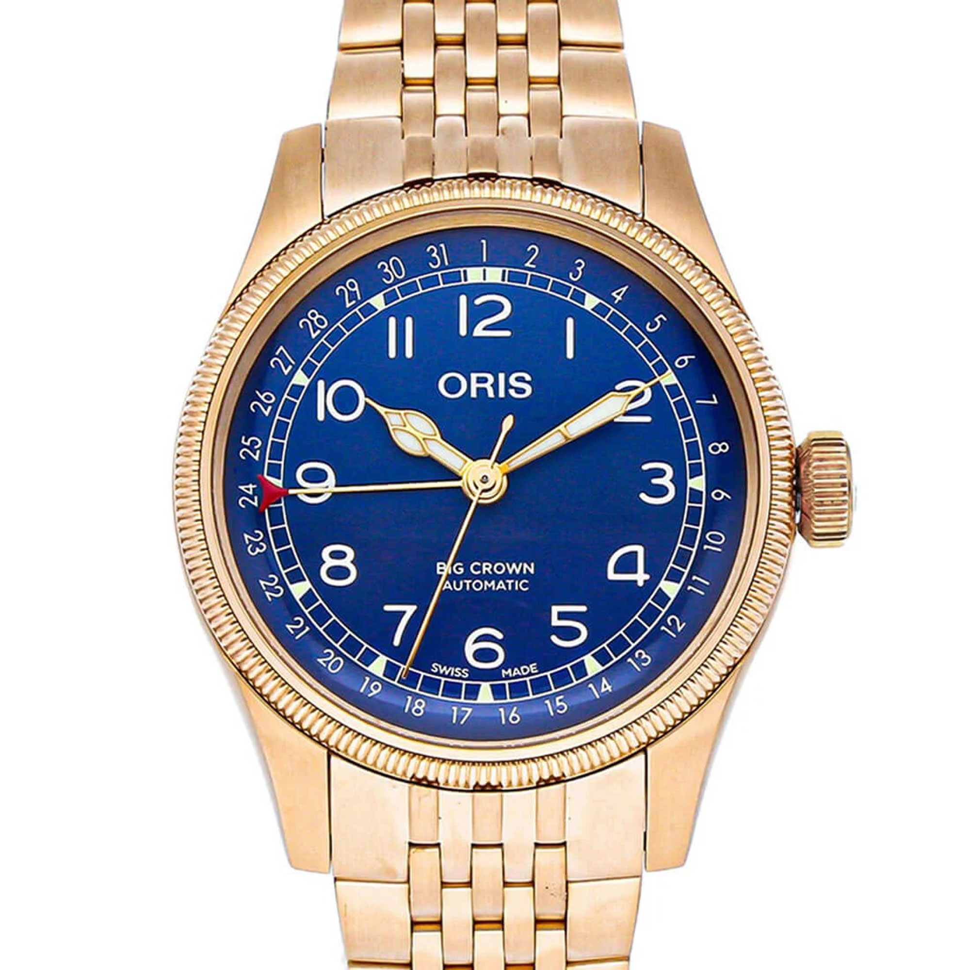 Oris Big Crown Bronze Pointer Date Blue Dial Watch, 40mm