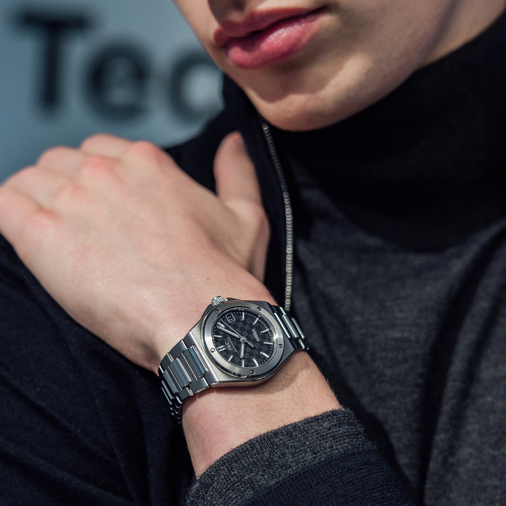 IWC Ingenieur Black Dial Watch, 42mm