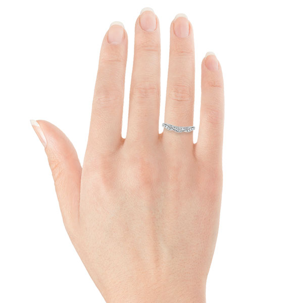 Diamond Contour Band 14K