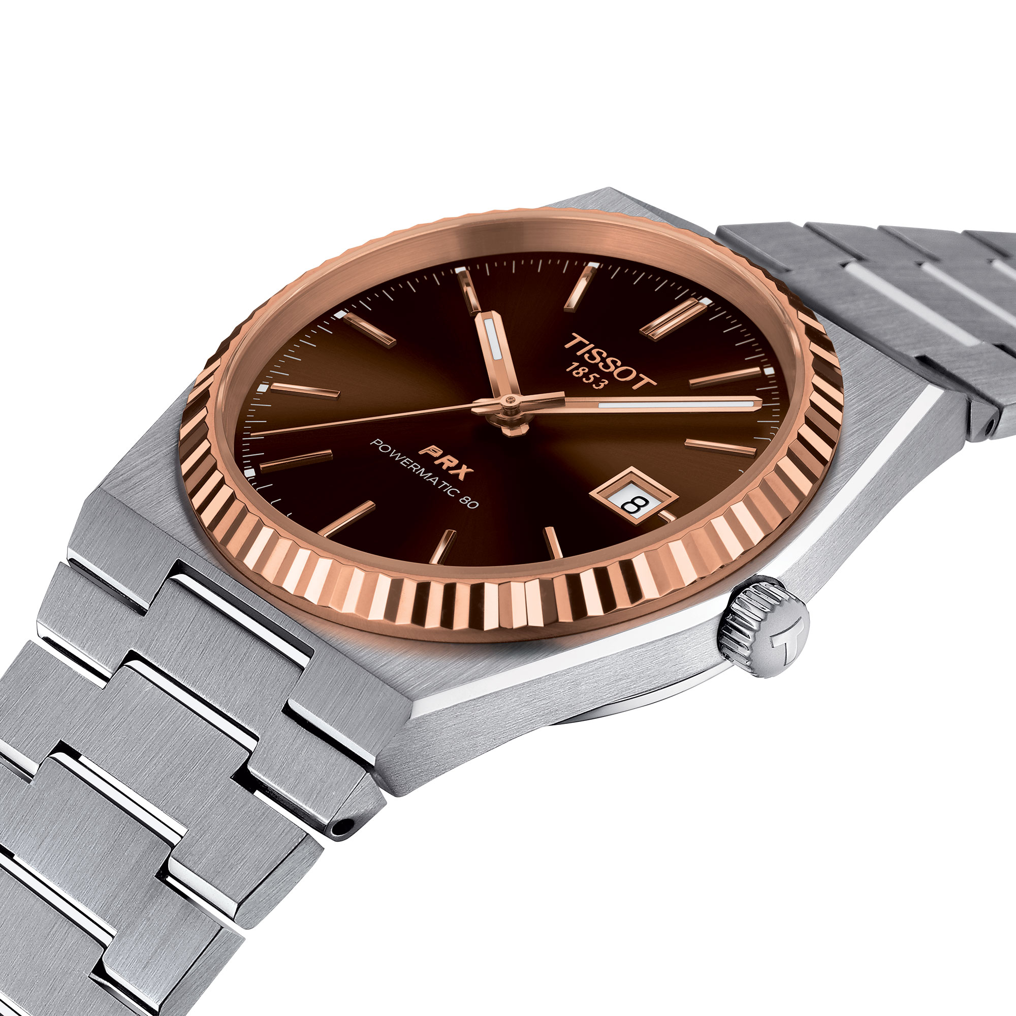 TISSOT PRX Brown Dial Watch, 40mm