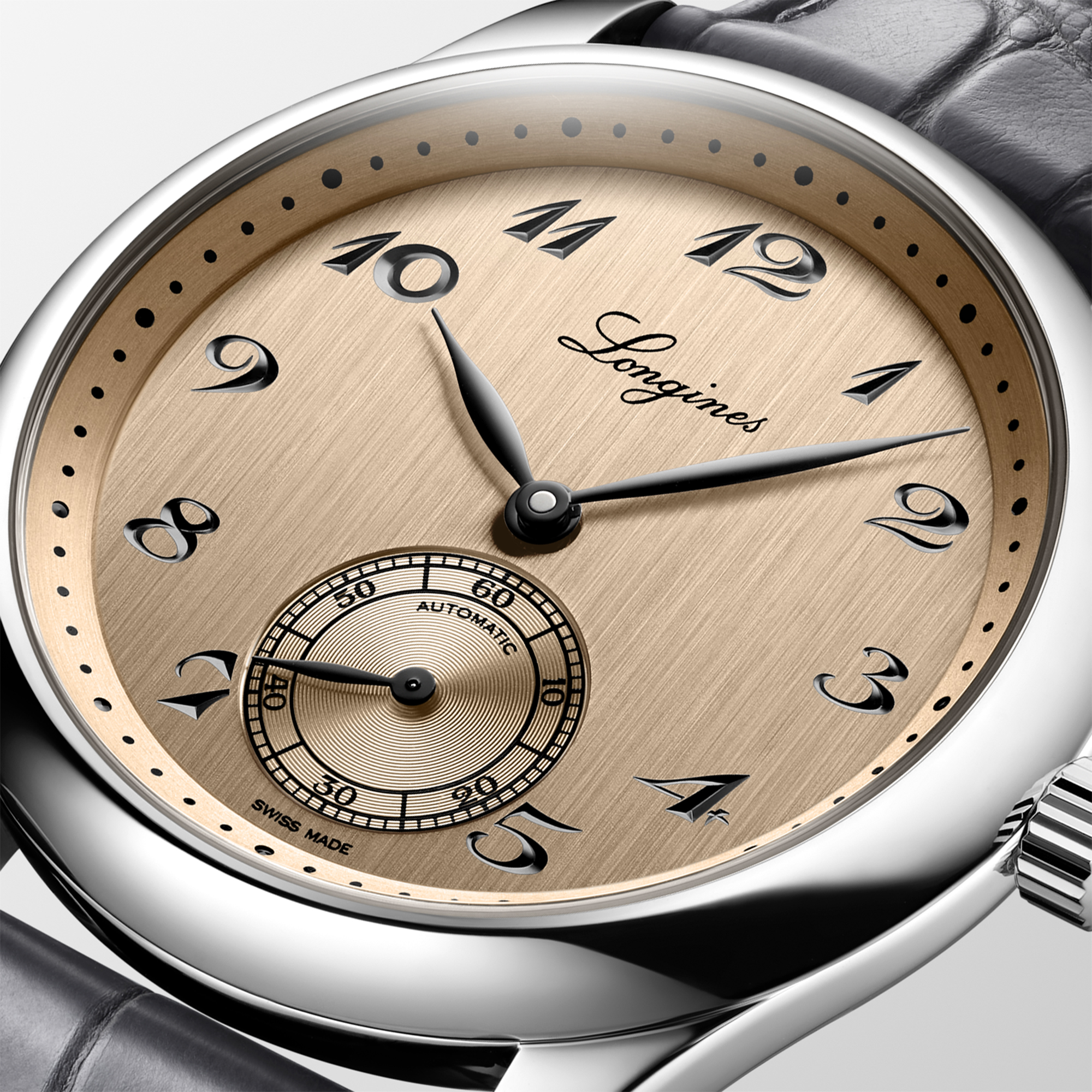Longines Master Collection Salmon Dial Watch, 38.5mm