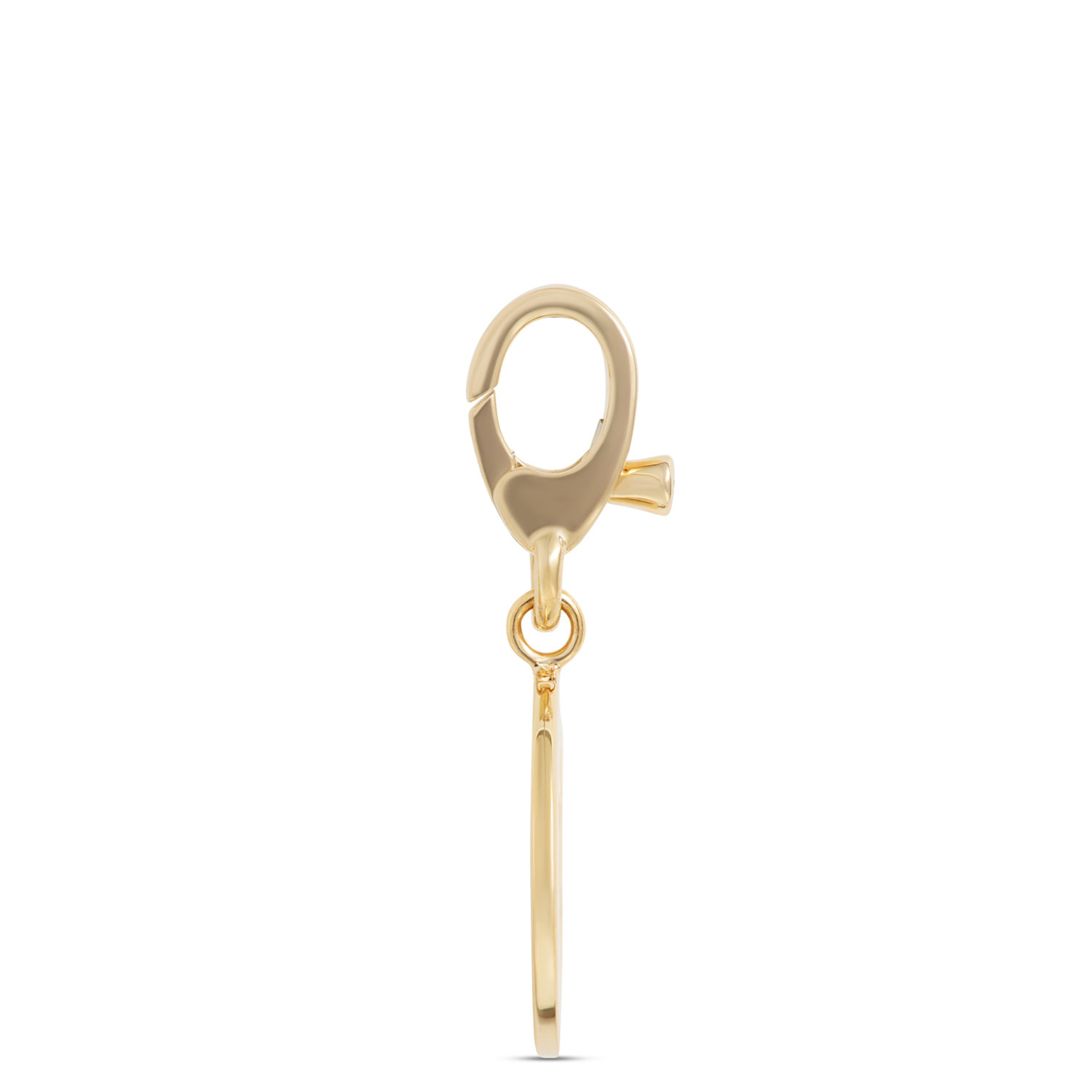 Starburst Diamond Cluster Disc Pendant, 14K Yellow Gold