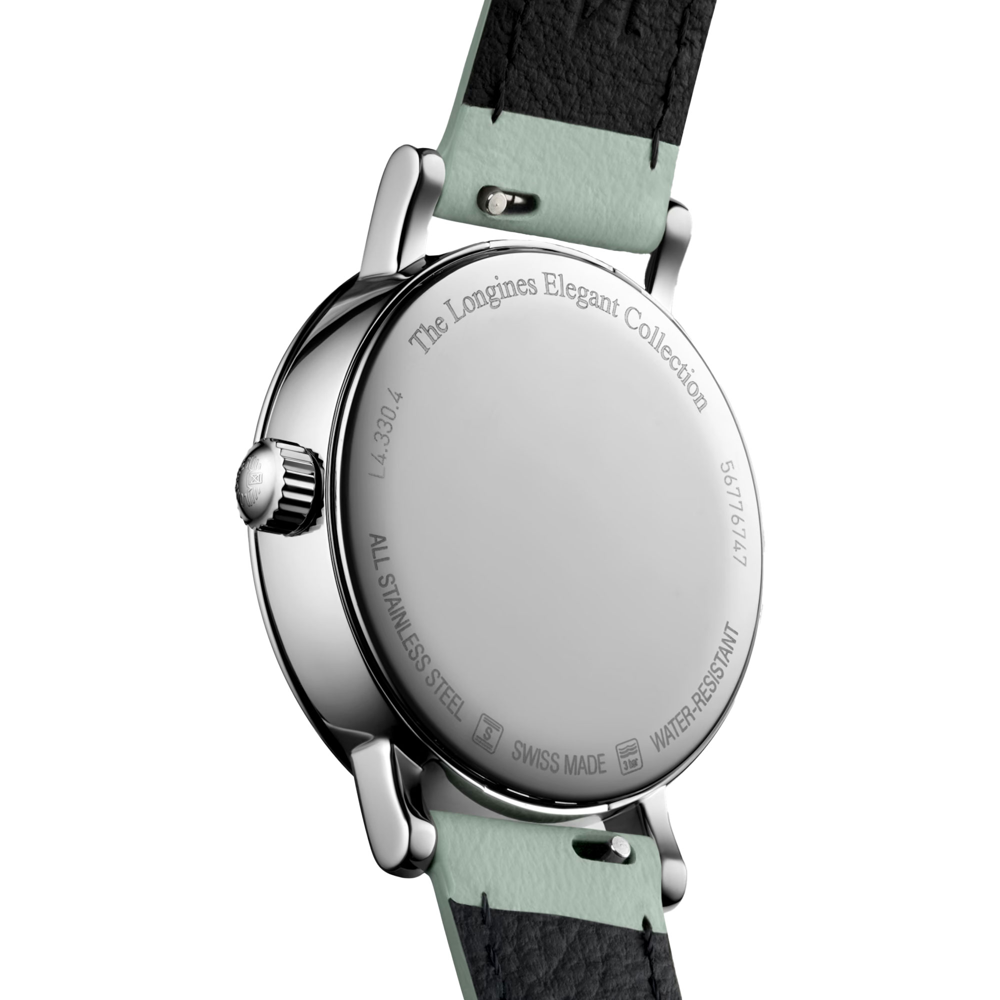 Longines Elegant Collection Moon Phase White Dial Watch, 29mm