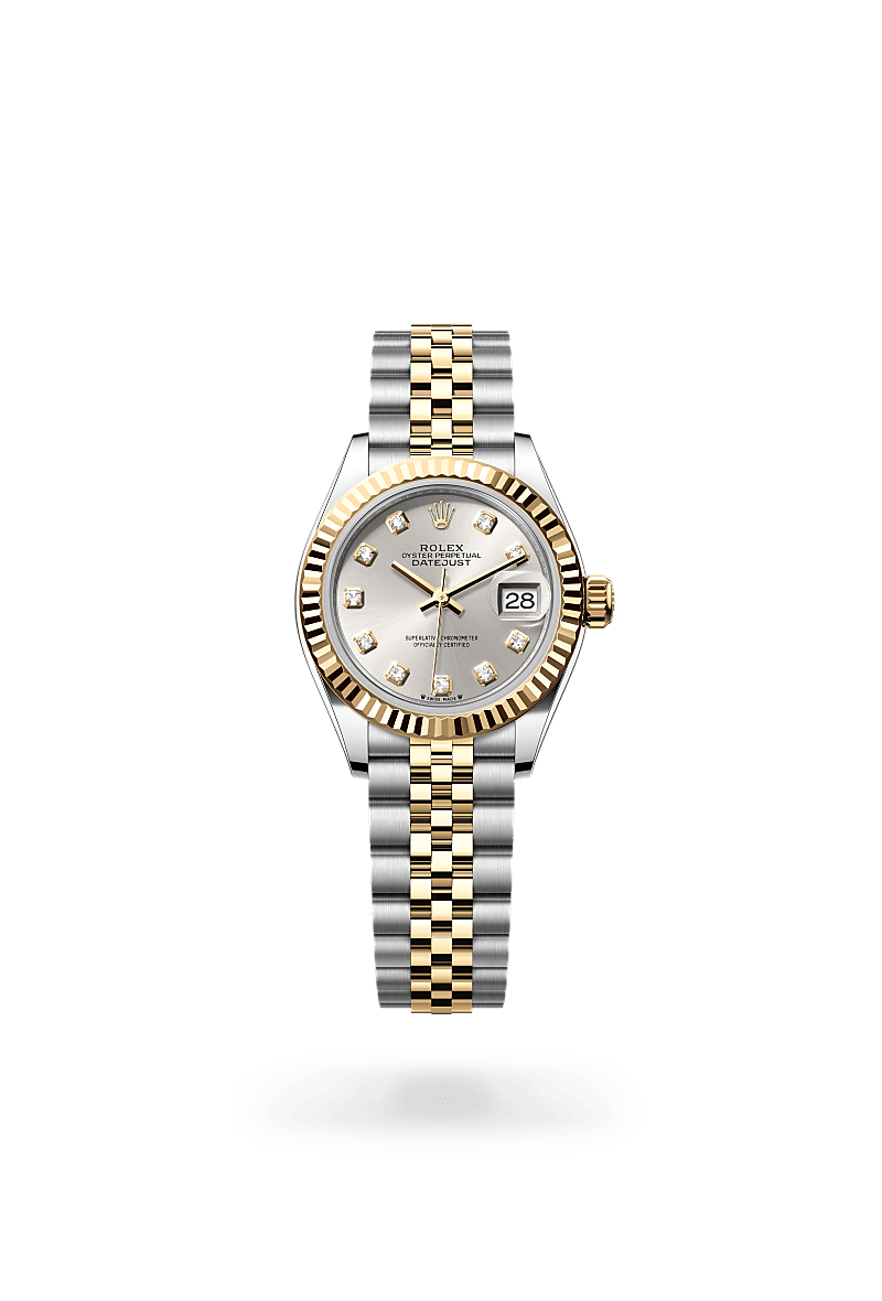 rolex lady-datejust in yellow rolesor - combination of oystersteel and yellow gold, m279173-0007 - ben bridge