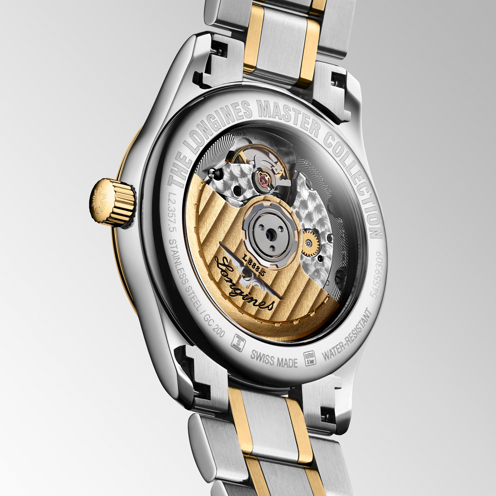 Longines Master Collection Watch White Mother of Pearl Dial, 34mm
