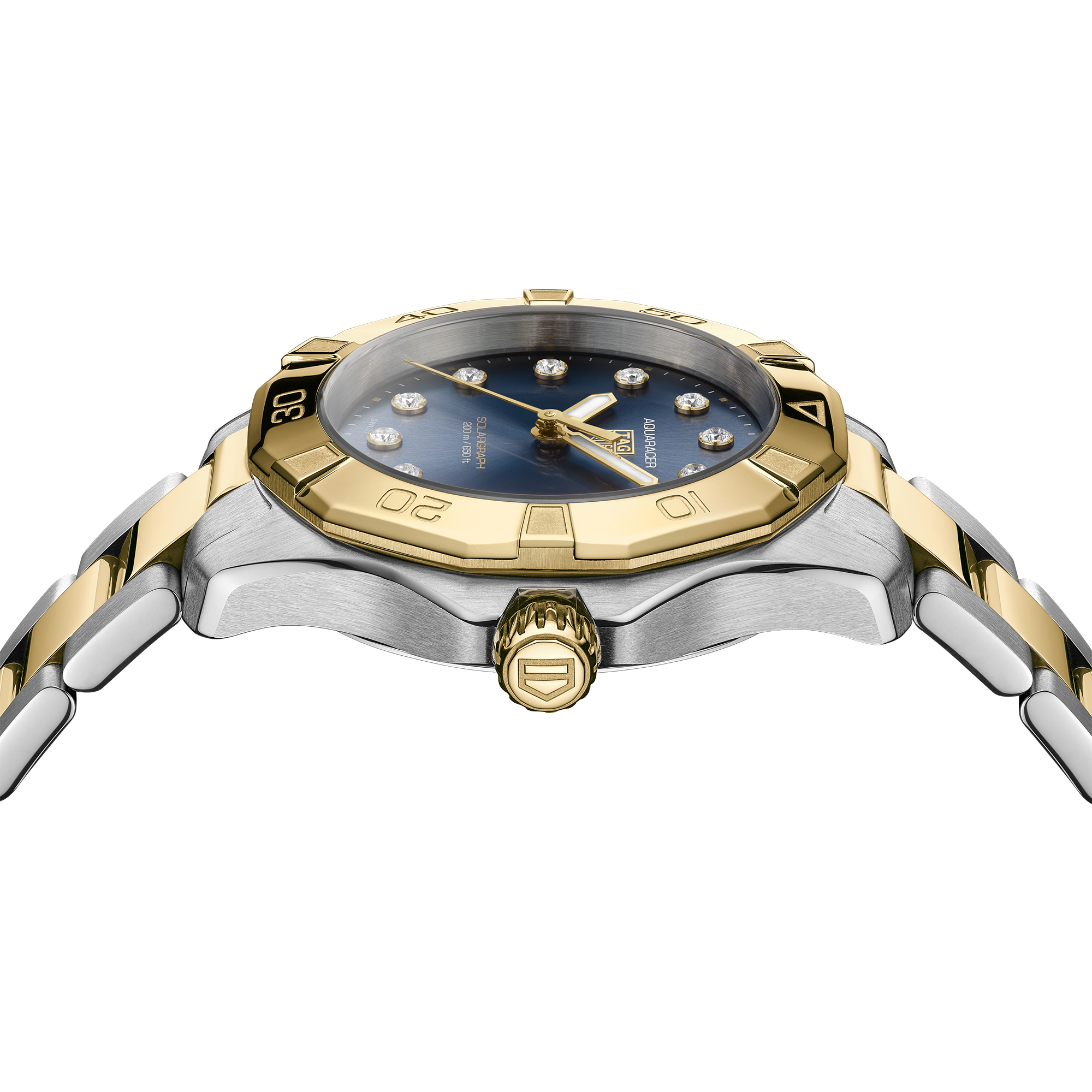 TAG Heuer Aquaracer Professional 200 Solargraph Blue Dial Watch, 34mm