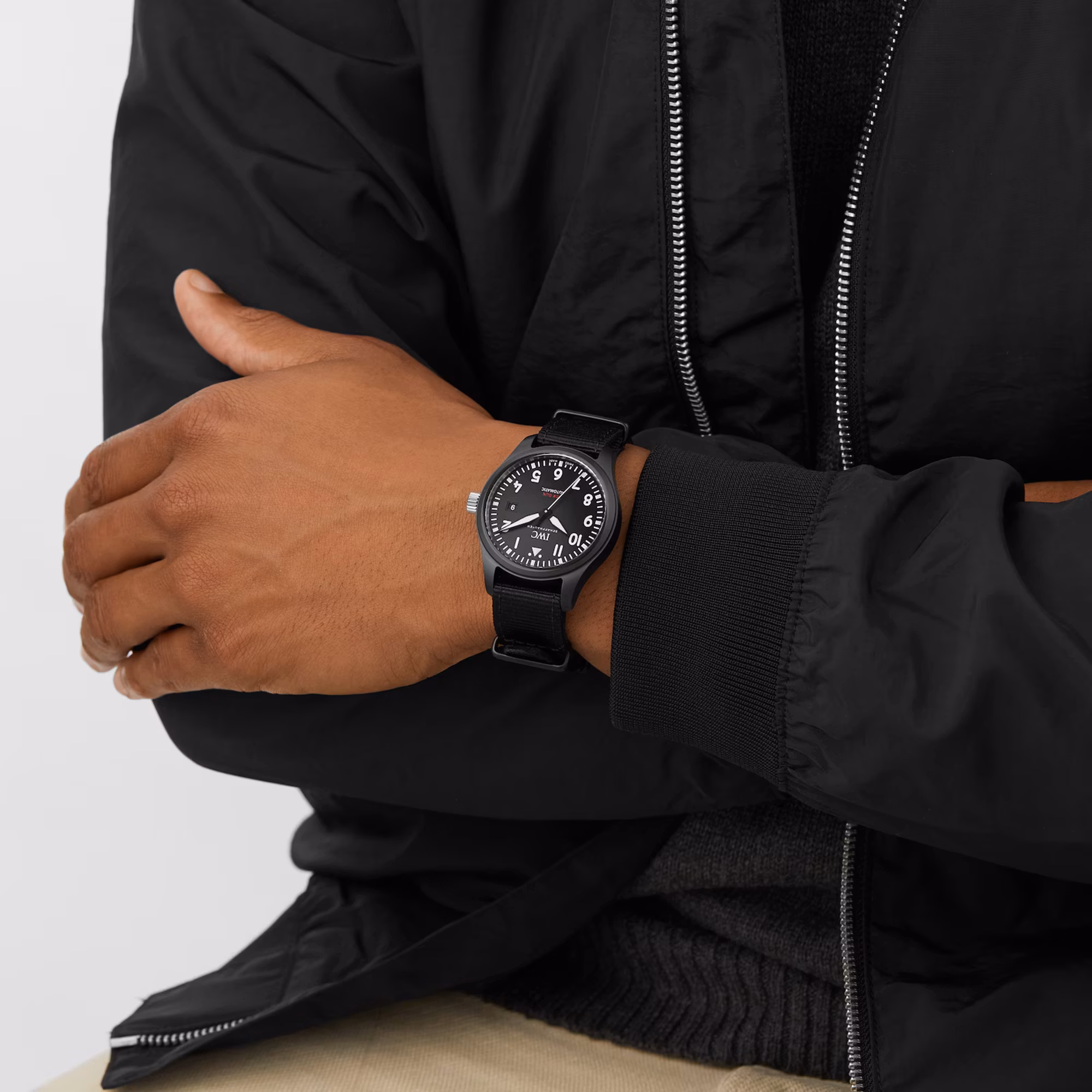 IWC Pilot&rsquo;s Watch Automatic TOP GUN Black Dial Watch, 41mm