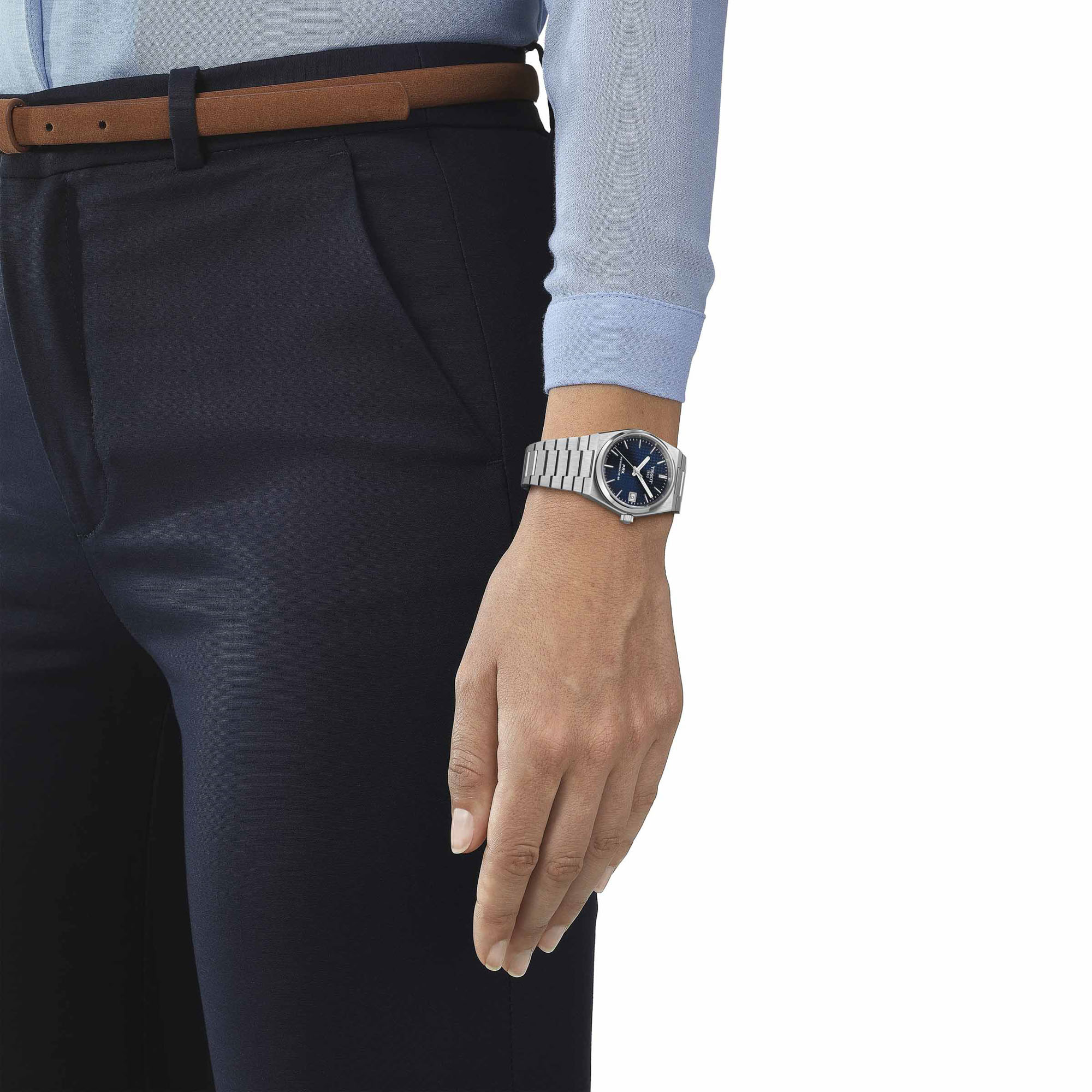 TISSOT PRX Blue Dial Watch, 35mm