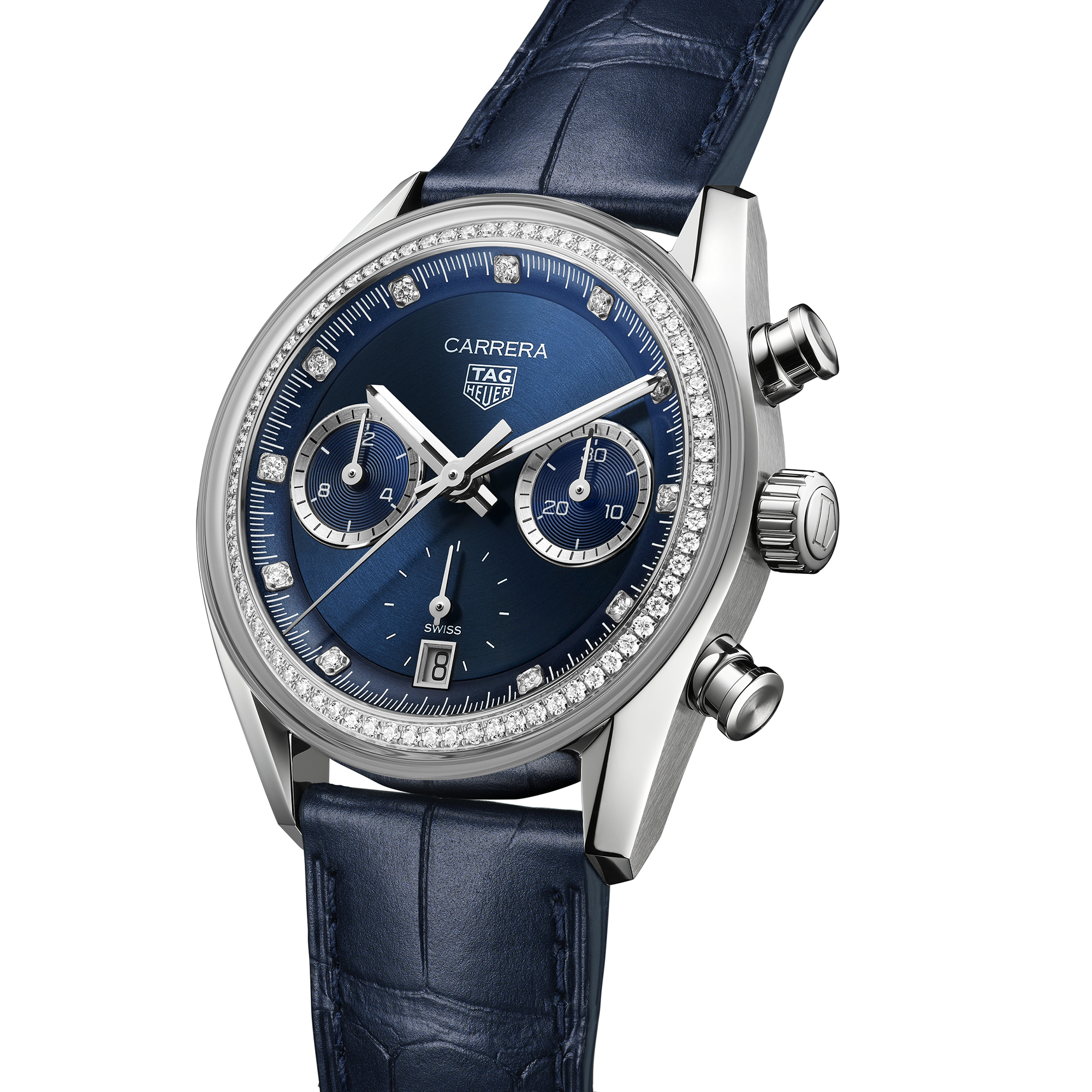 TAG Heuer Carrera Chronograph Blue Dial Watch, 39mm
