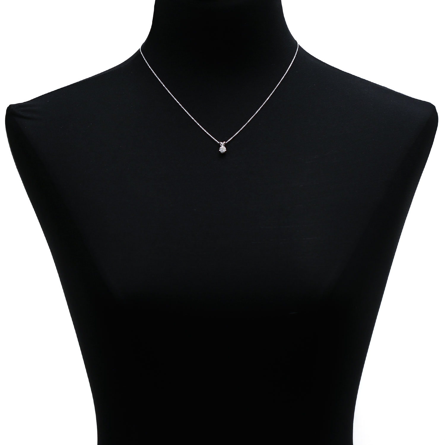 Classic Round Diamond Pendant, ⅓ Carat Total Weight, 14K Yellow Gold