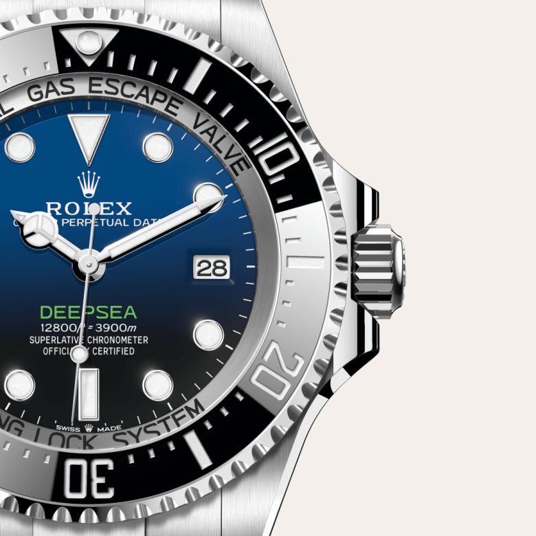 rolex deepsea in oystersteel, m136660-0005 - watch dial - ben bridge