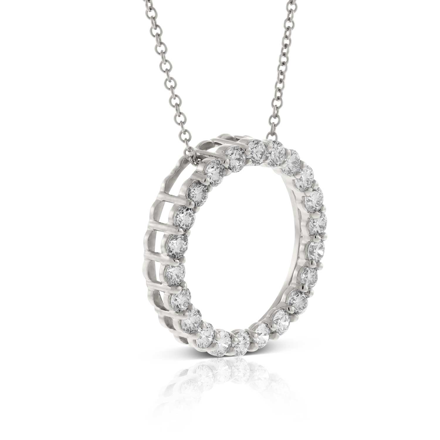 Diamond Circle Pendant 14K, 1 ctw. Ben Bridge Jeweler