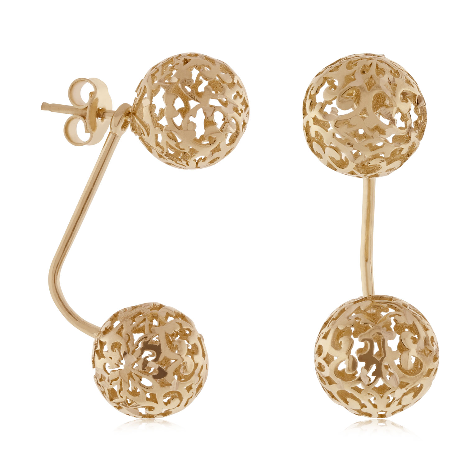 Toscano Double Ball Earrings 14K Ben Bridge Jeweler