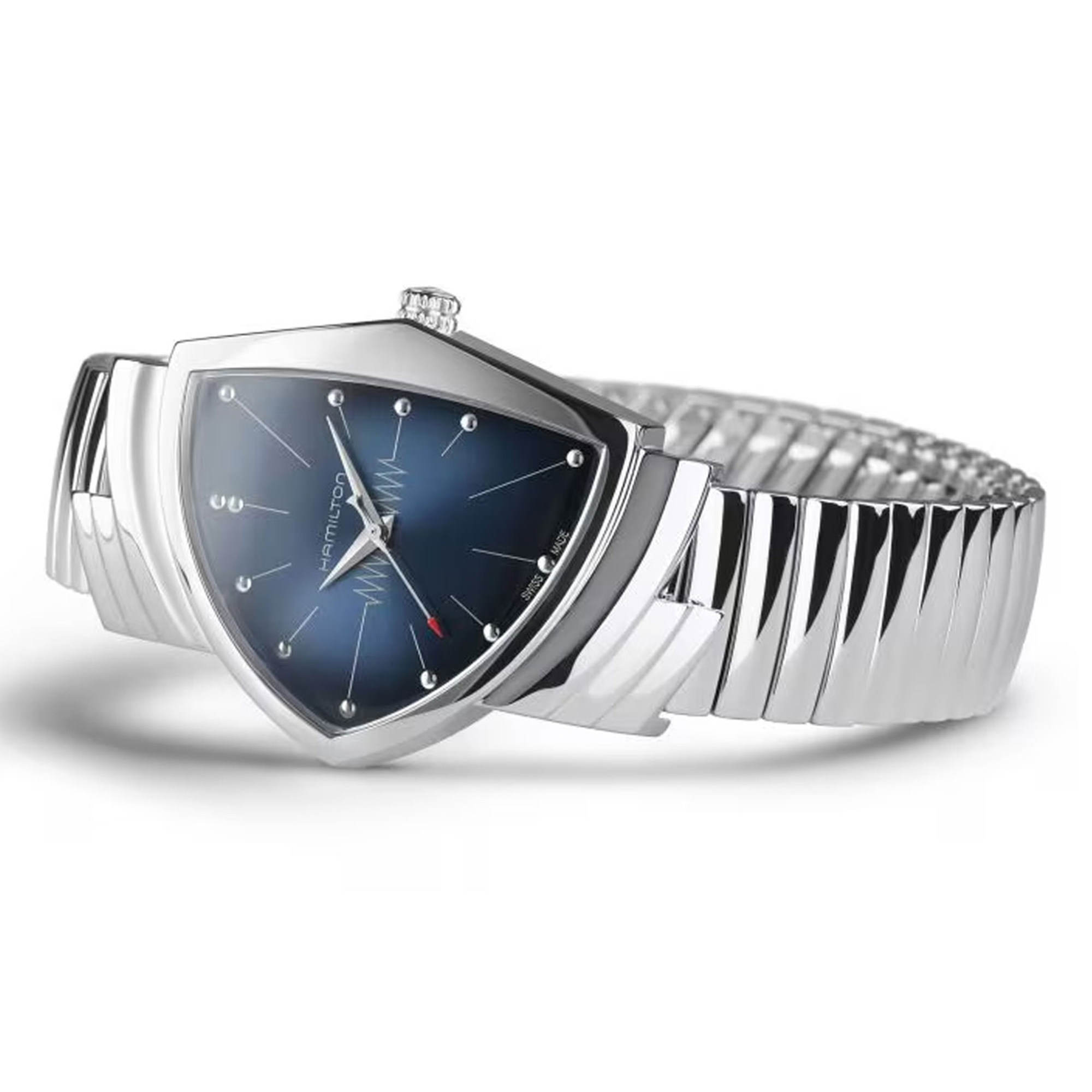 Hamilton Ventura Quartz Blue Dial Watch, 32mm x 50mm