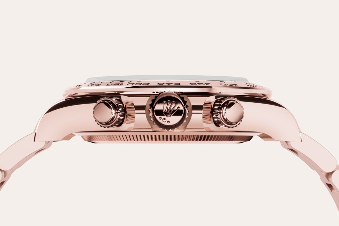 rolex cosmograph daytona in 18 ct everose gold, m126505-0005 - 18 ct everose gold - ben bridge