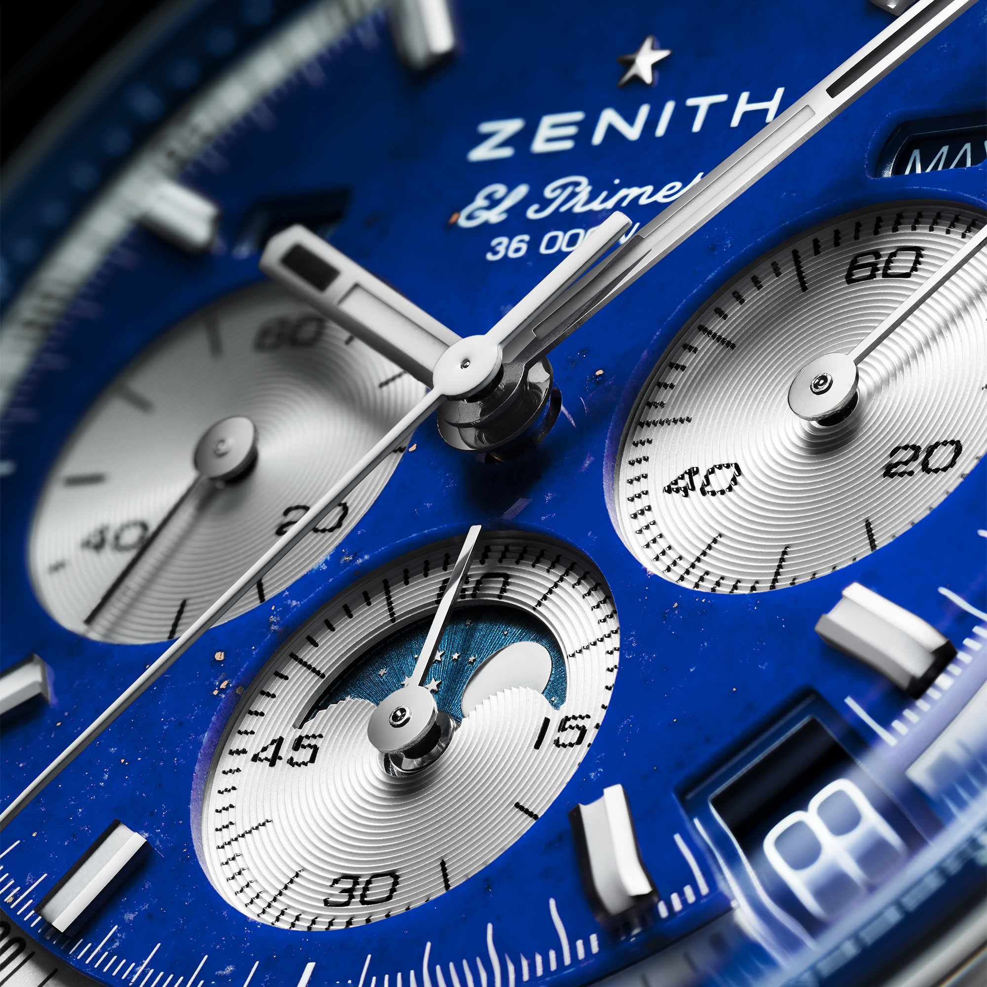 Zenith Chronomaster Original Lapis Lazuli Blue Dial Watch, 38mm