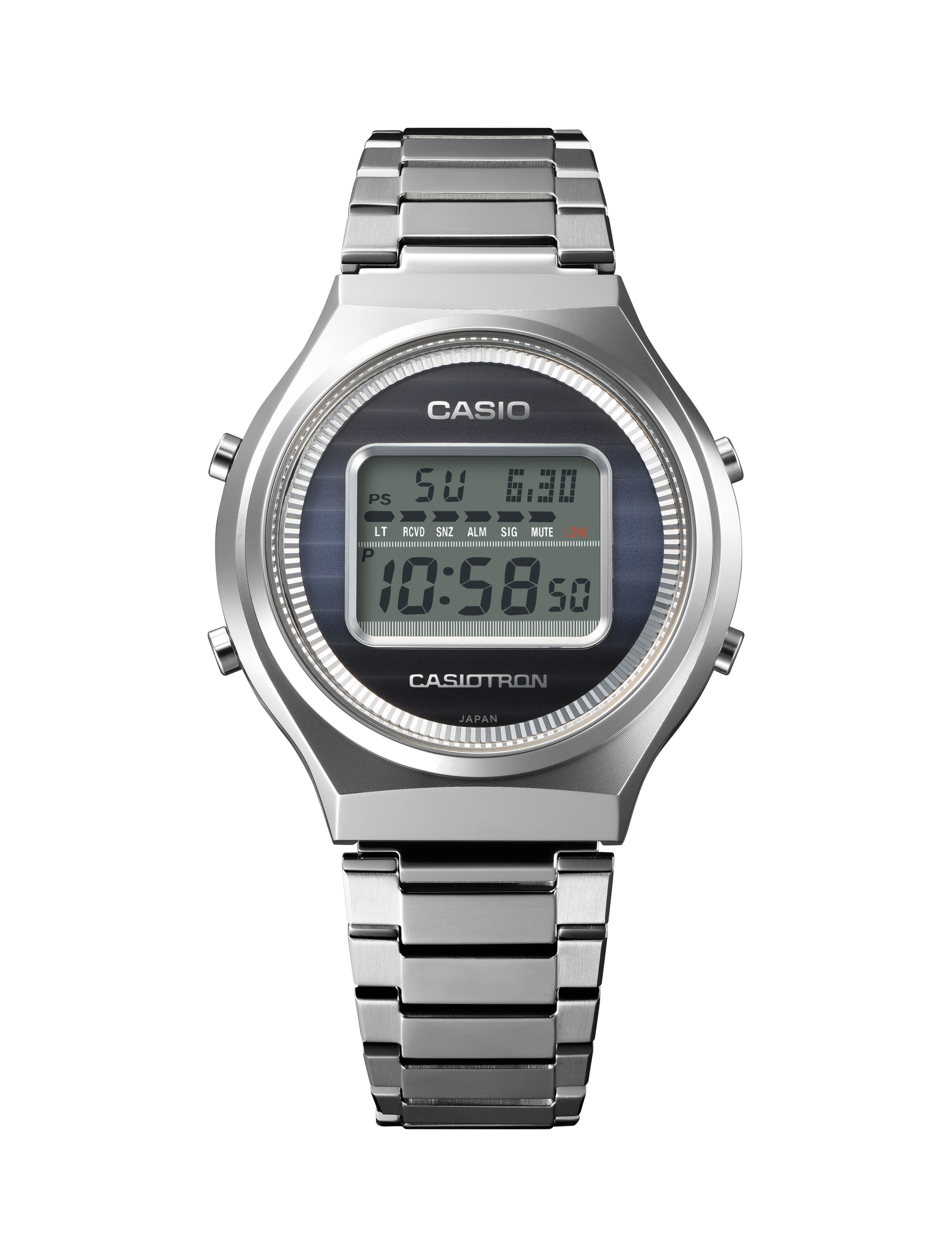 CASIO Casiotron TRN50-2A 50th Anniversary Black Dial Watch, 39mm