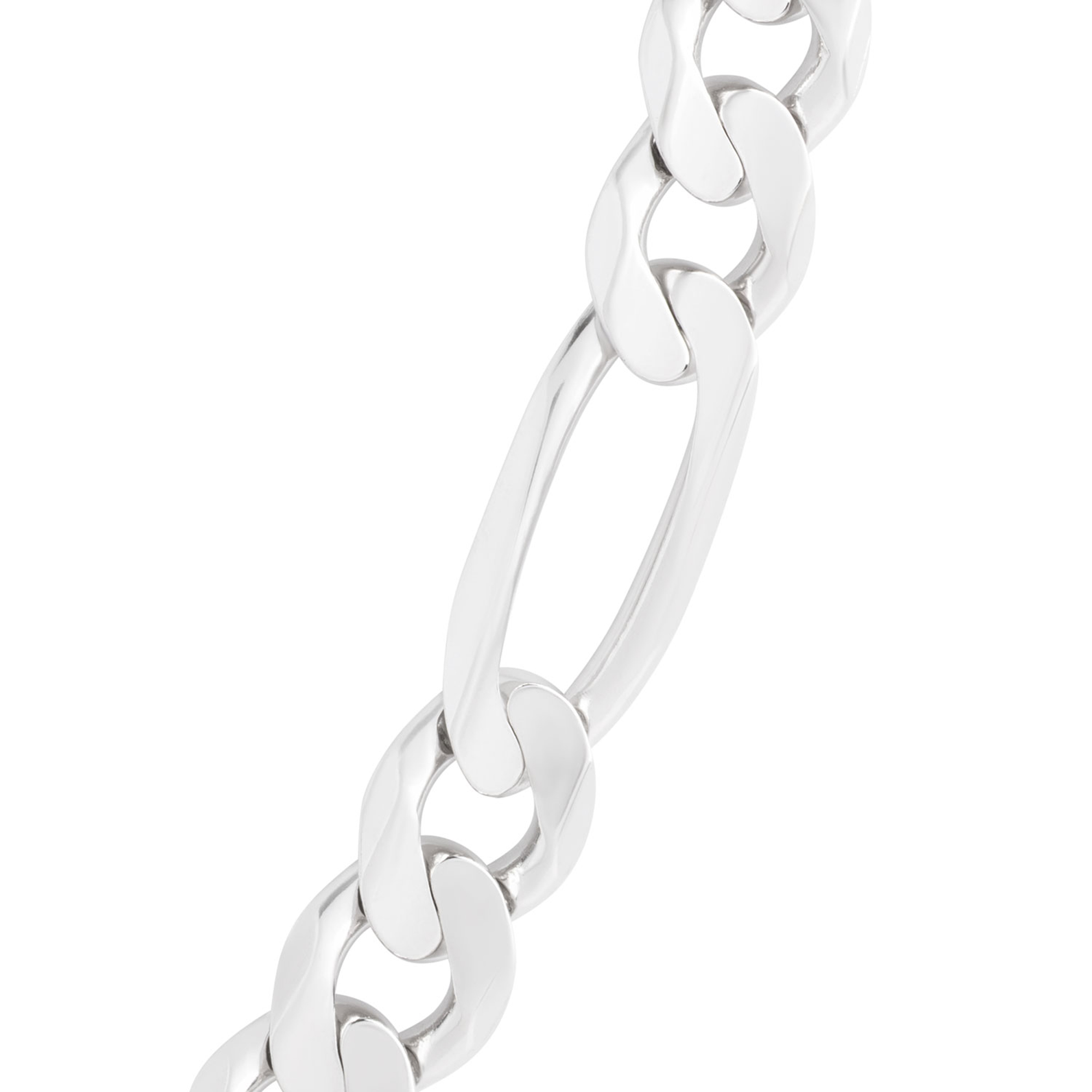 24-Inch Figaro Chain Necklace, Sterling Silver