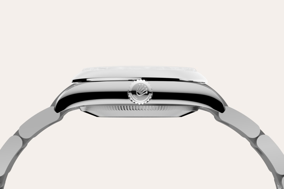 rolex oyster perpetual in oystersteel, m277200-0014 - oystersteel - ben bridge
