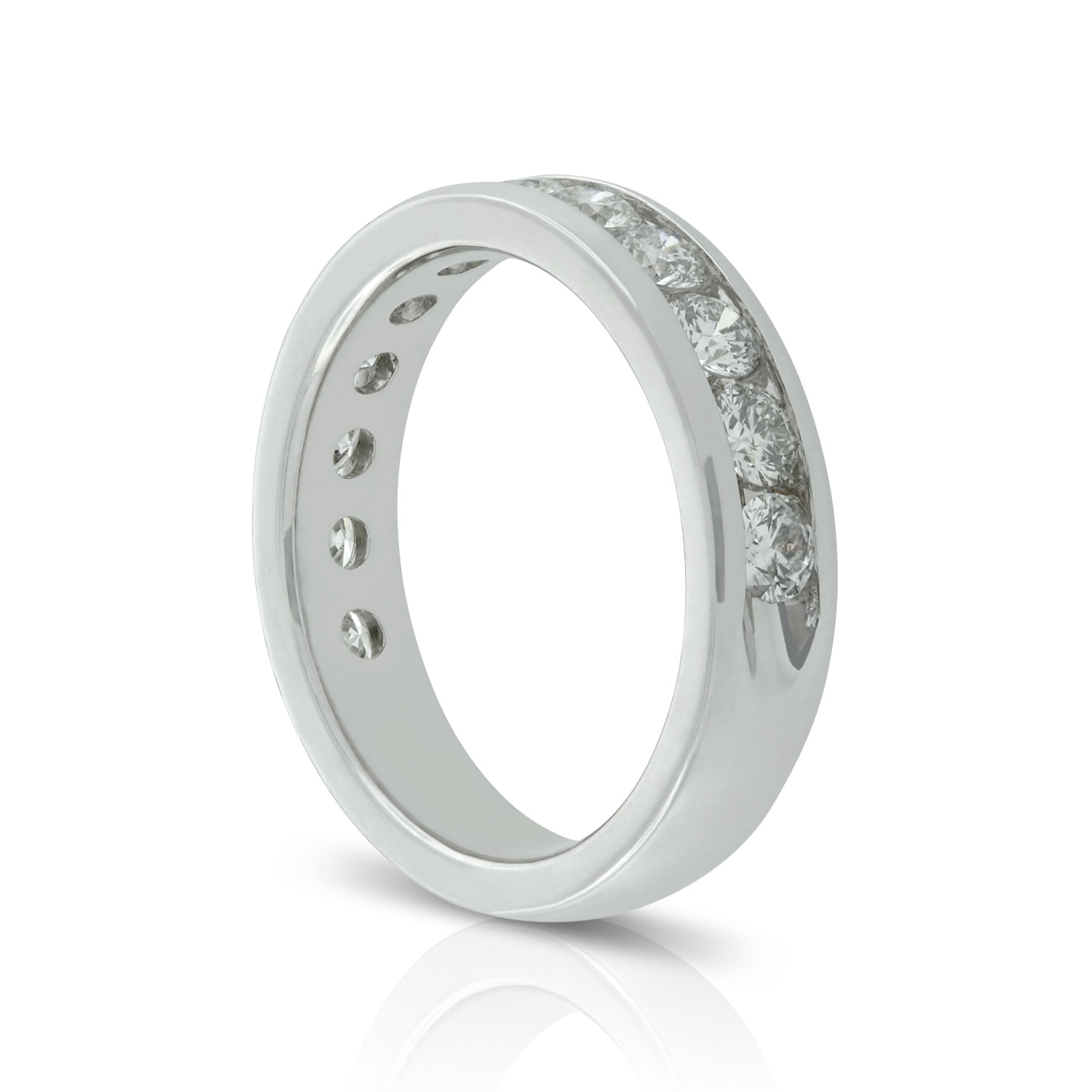 Channel Set Diamond Band 14K, 1.23 ctw.