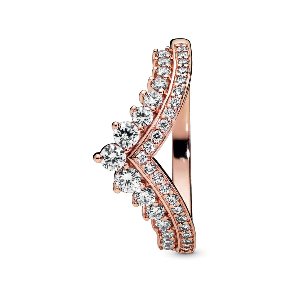 Pandora Rose™ Princess Wishbone CZ Ring 187736CZ56 Ben Bridge Jeweler