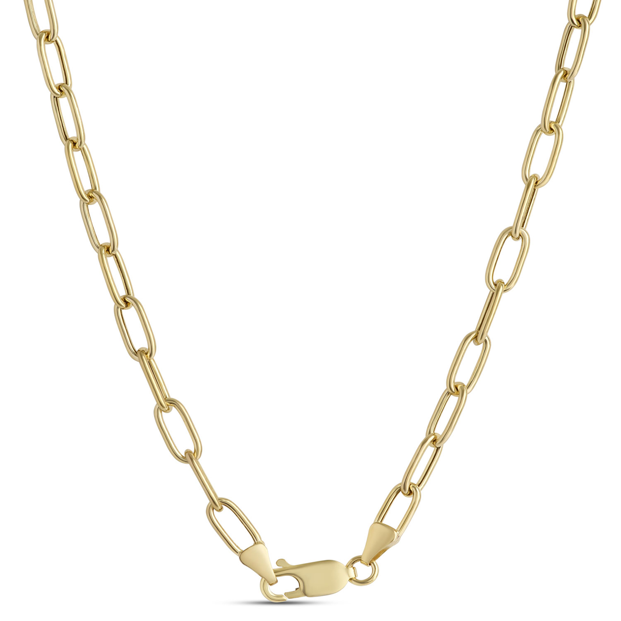 Toscano 20-Inch Oval Link Necklace, 14K Yellow Gold