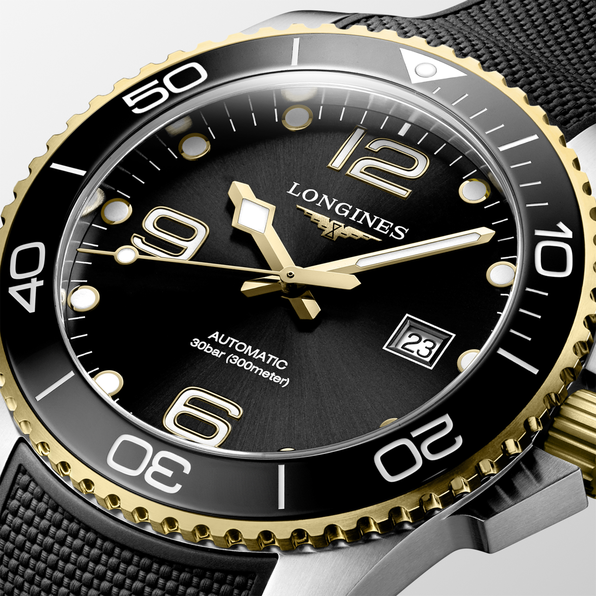 Longines HydroConquest Black Dial Watch, 43mm