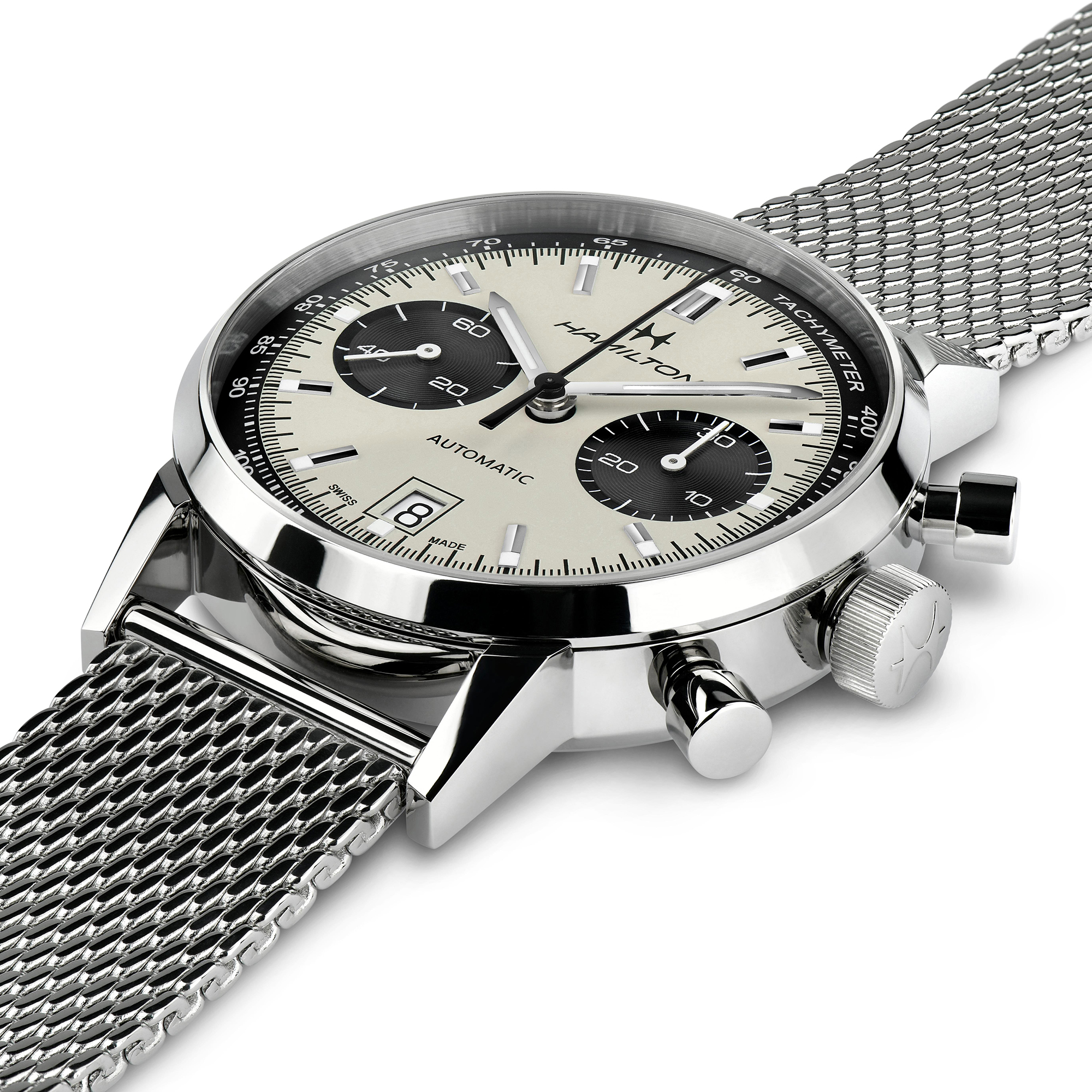 Hamilton American Classic Intra-Matic Auto Chrono White Dial Watch, 40mm