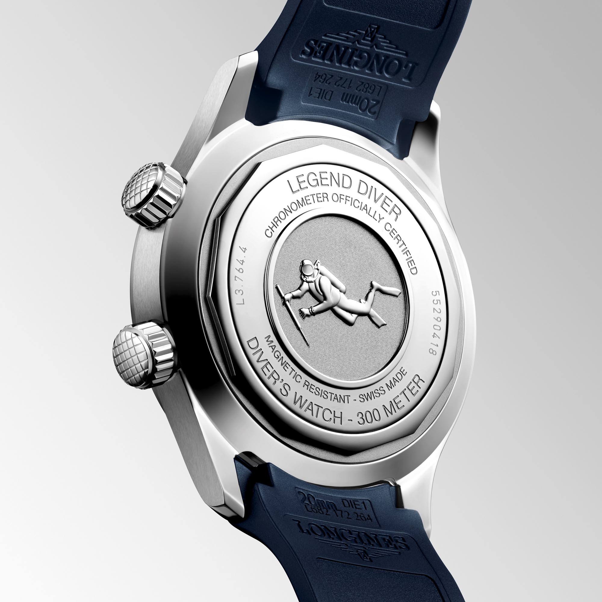 Longines Legend Diver Blue Dial Watch, 39mm