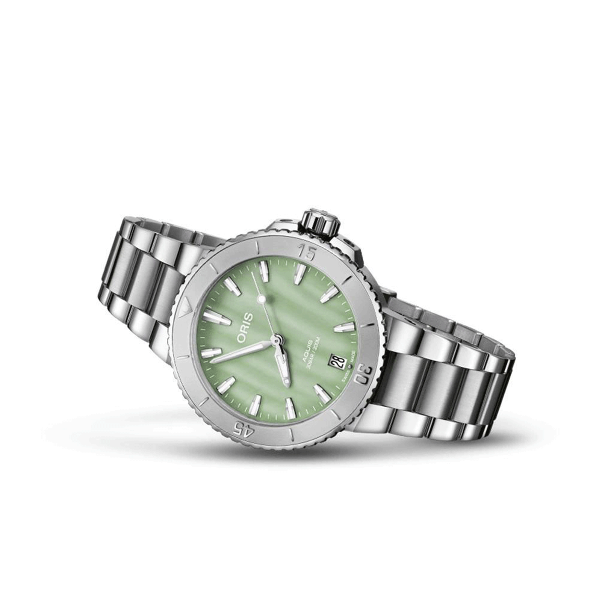 Oris Aquis Date Watch Green Dial, 36.5mm