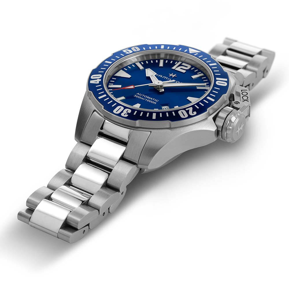 Hamilton Khaki Navy Frogman Auto Watch Blue Dial, 42mm