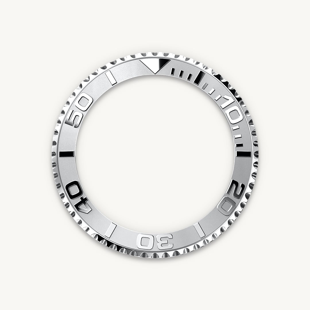 rolex yacht-master in rolesium - combination of oystersteel and platinum, m126622-0001 - bidirectional rotatable bezel - ben bridge