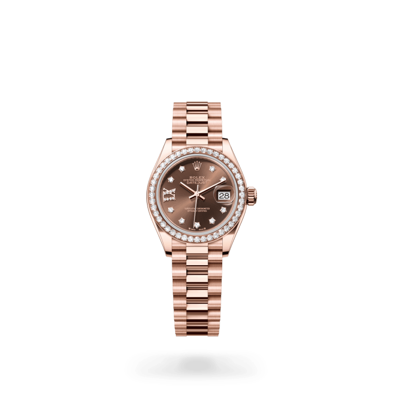 Rolex Lady-Datejust 18 ct Everose gold, M279135RBR-0001 | Ben Bridge
