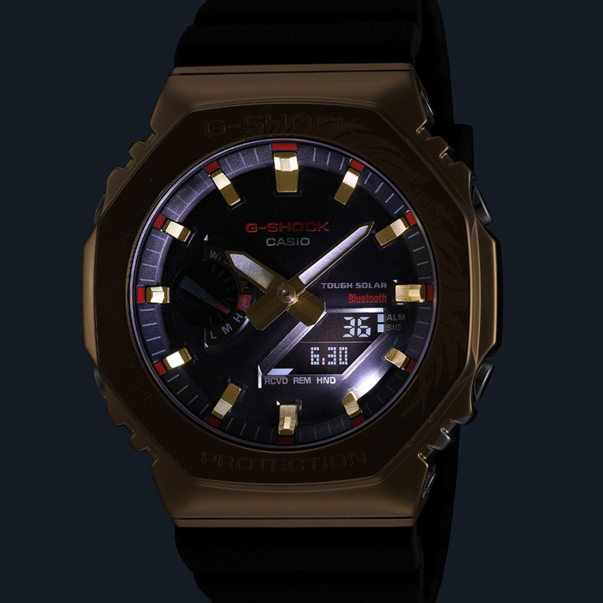 G-Shock G-Steel 2100 Series Black Dial Watch, 44.4mm