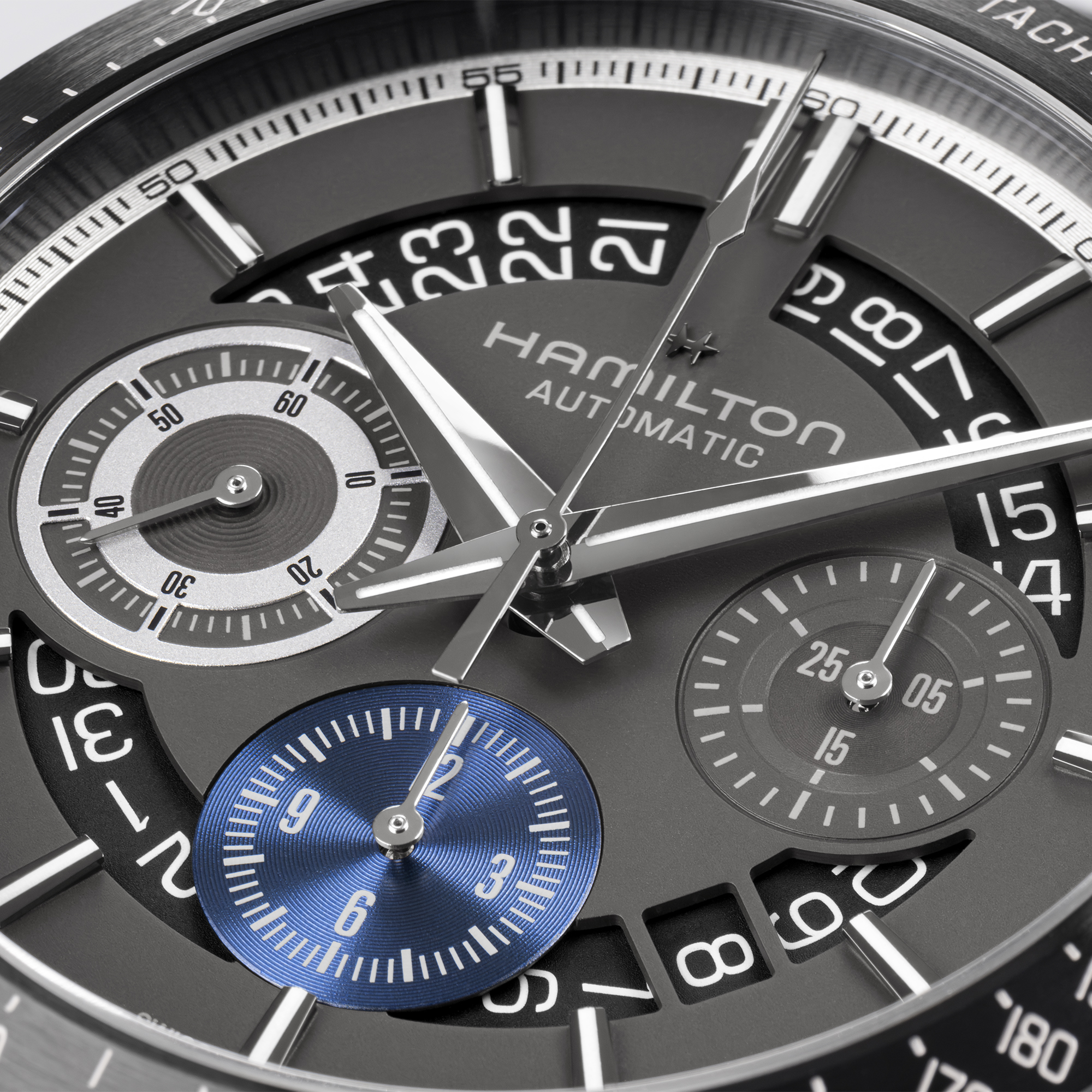 Hamilton Jazzmaster Performer Autochrono Watch Anthracite Dial, 42mm
