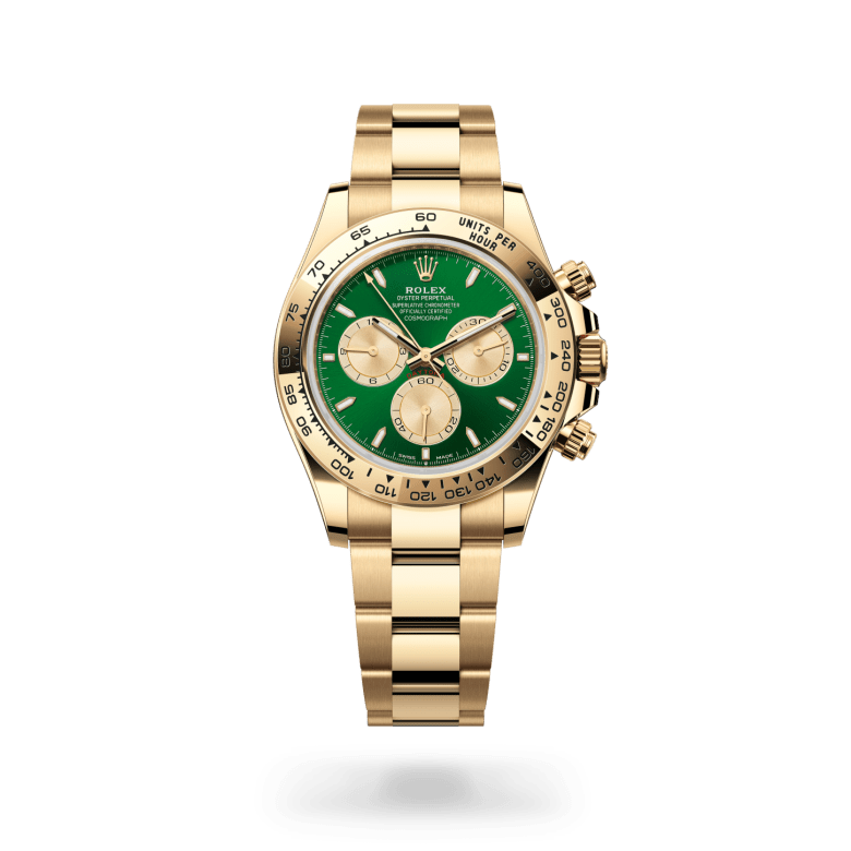 rolex cosmograph daytona in 18 ct yellow gold, m126508-0008 - ben bridge
