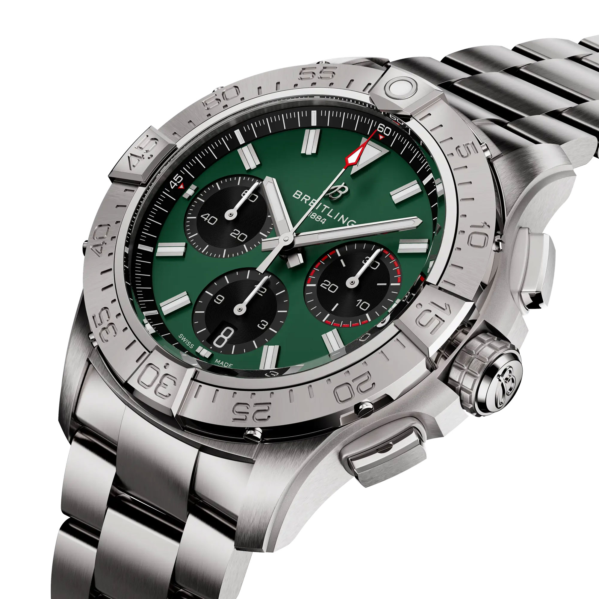 Breitling Avenger BO1 Chronograph Green Dial Stainless Steel