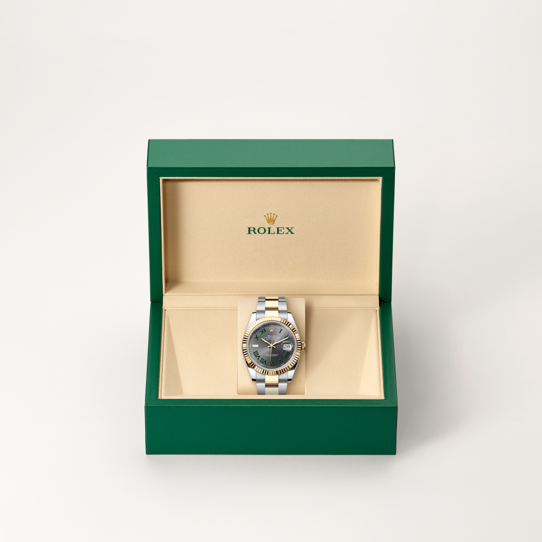 rolex datejust in yellow rolesor - combination of oystersteel and yellow gold, m126333-0019 - in rolex box - ben bridge