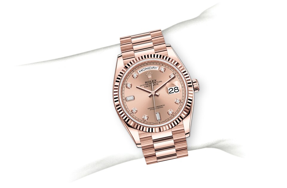 Rolex on wrist